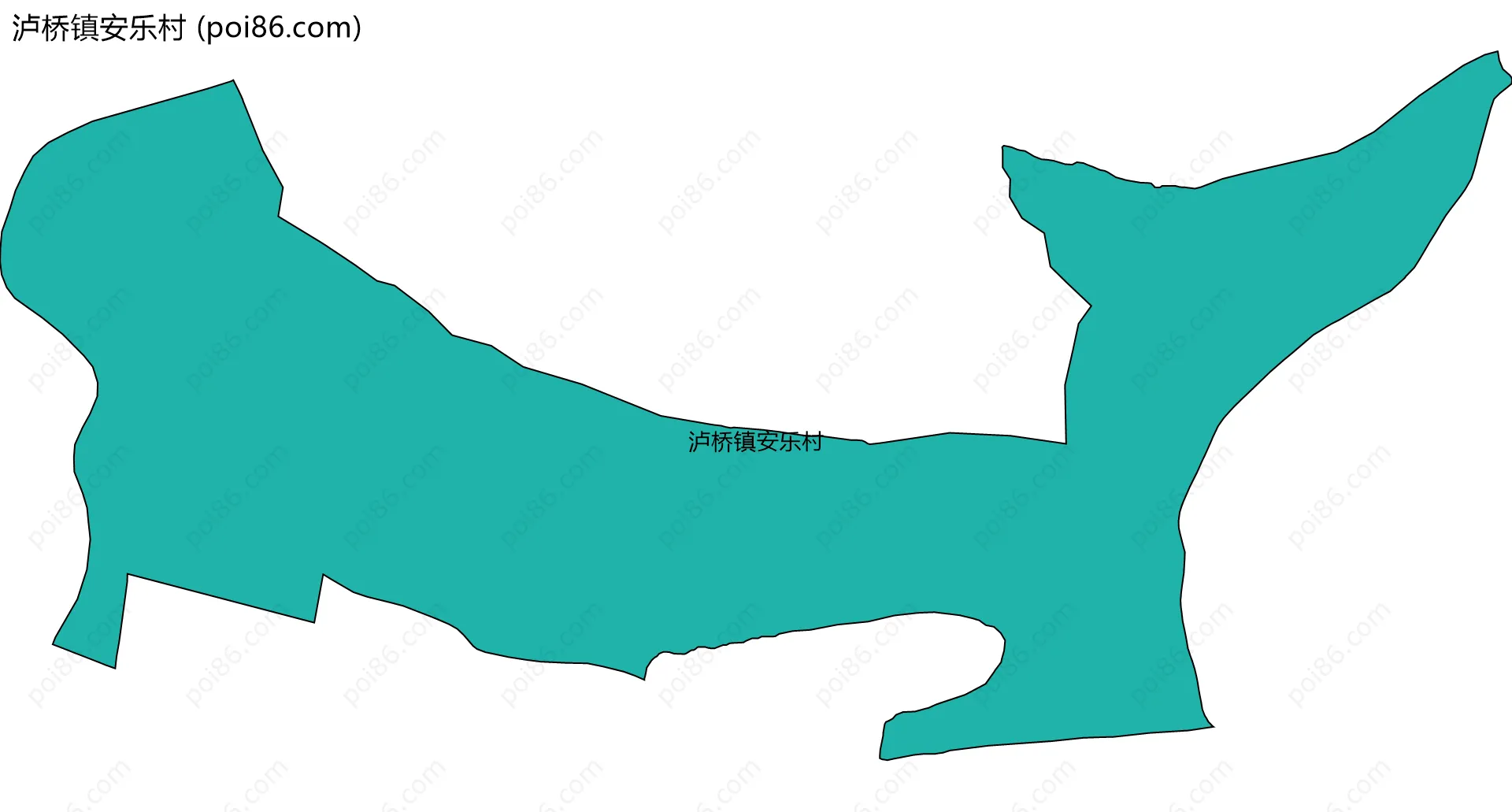 泸桥镇安乐村边界地图