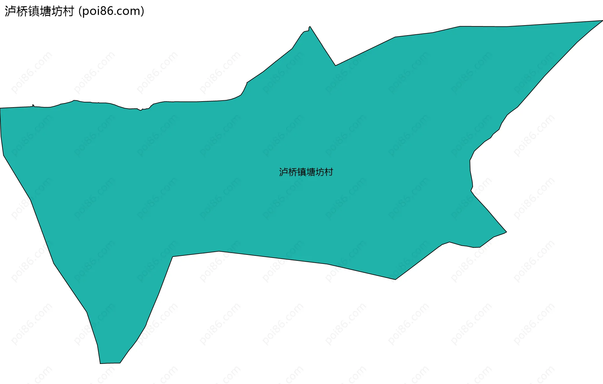 泸桥镇塘坊村边界地图