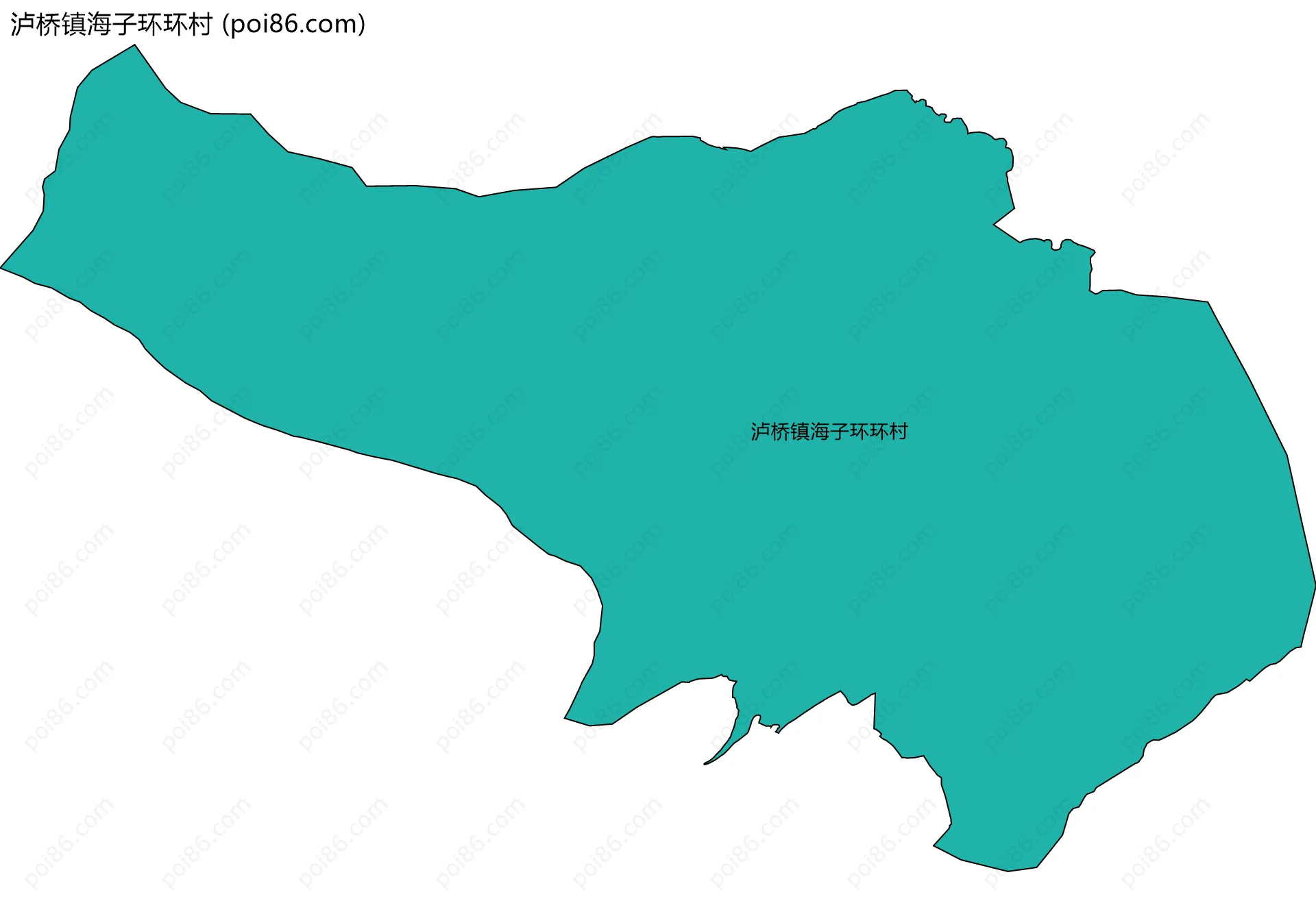 泸桥镇海子环环村边界地图