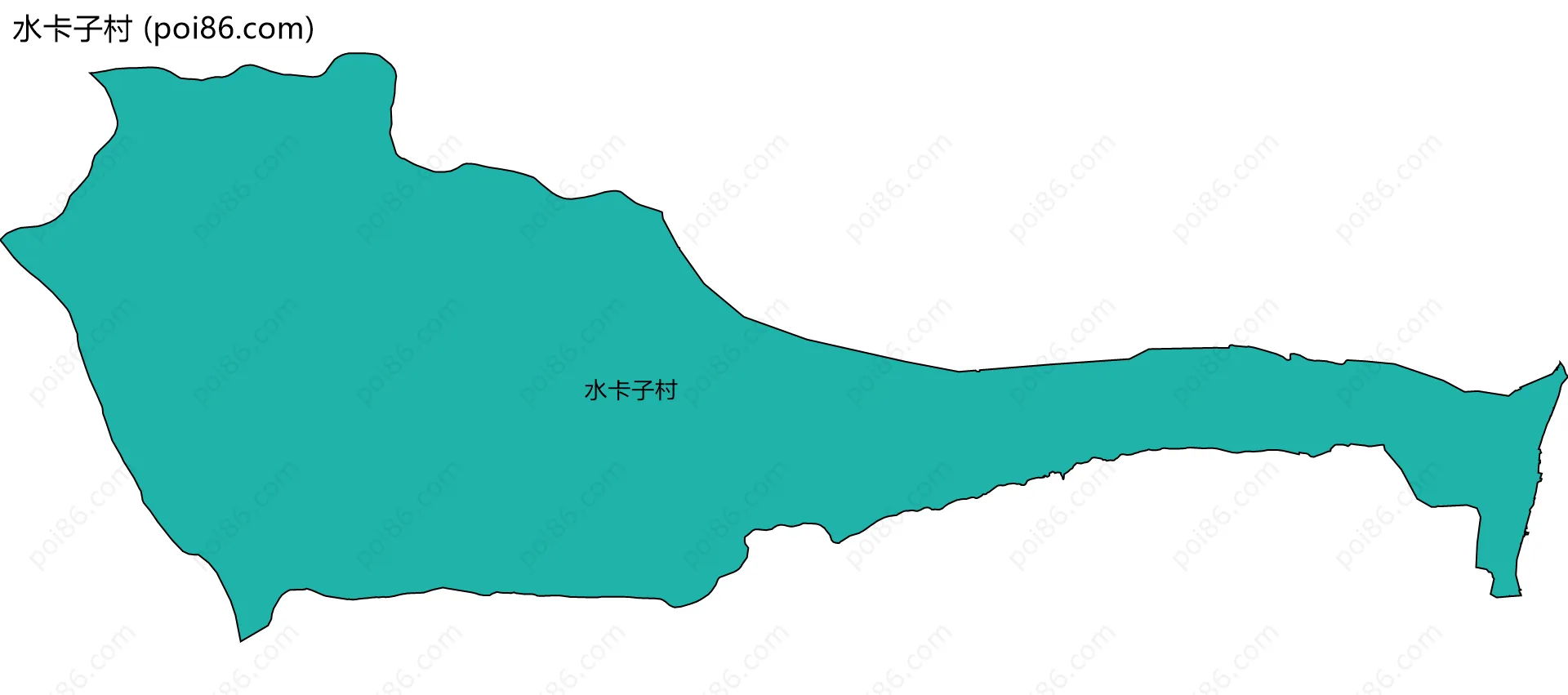 水卡子村边界地图