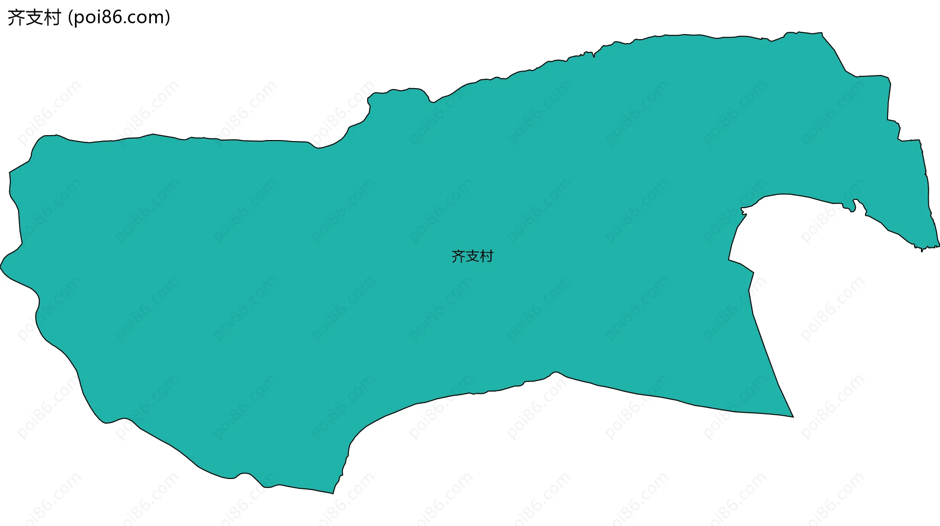 齐支村边界地图