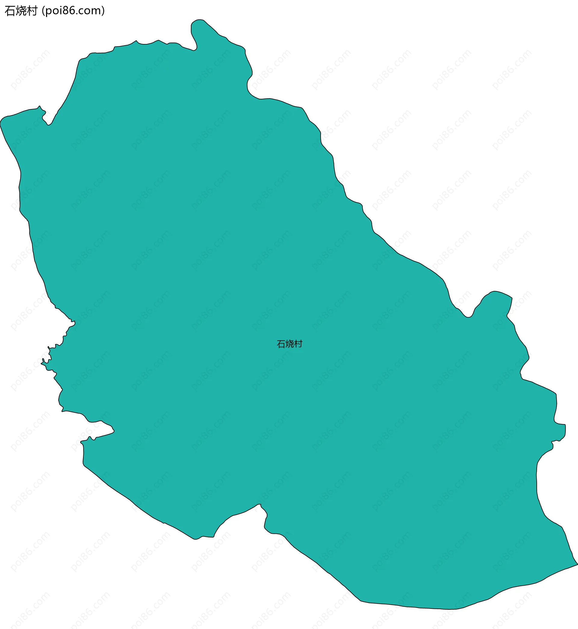 石烧村边界地图