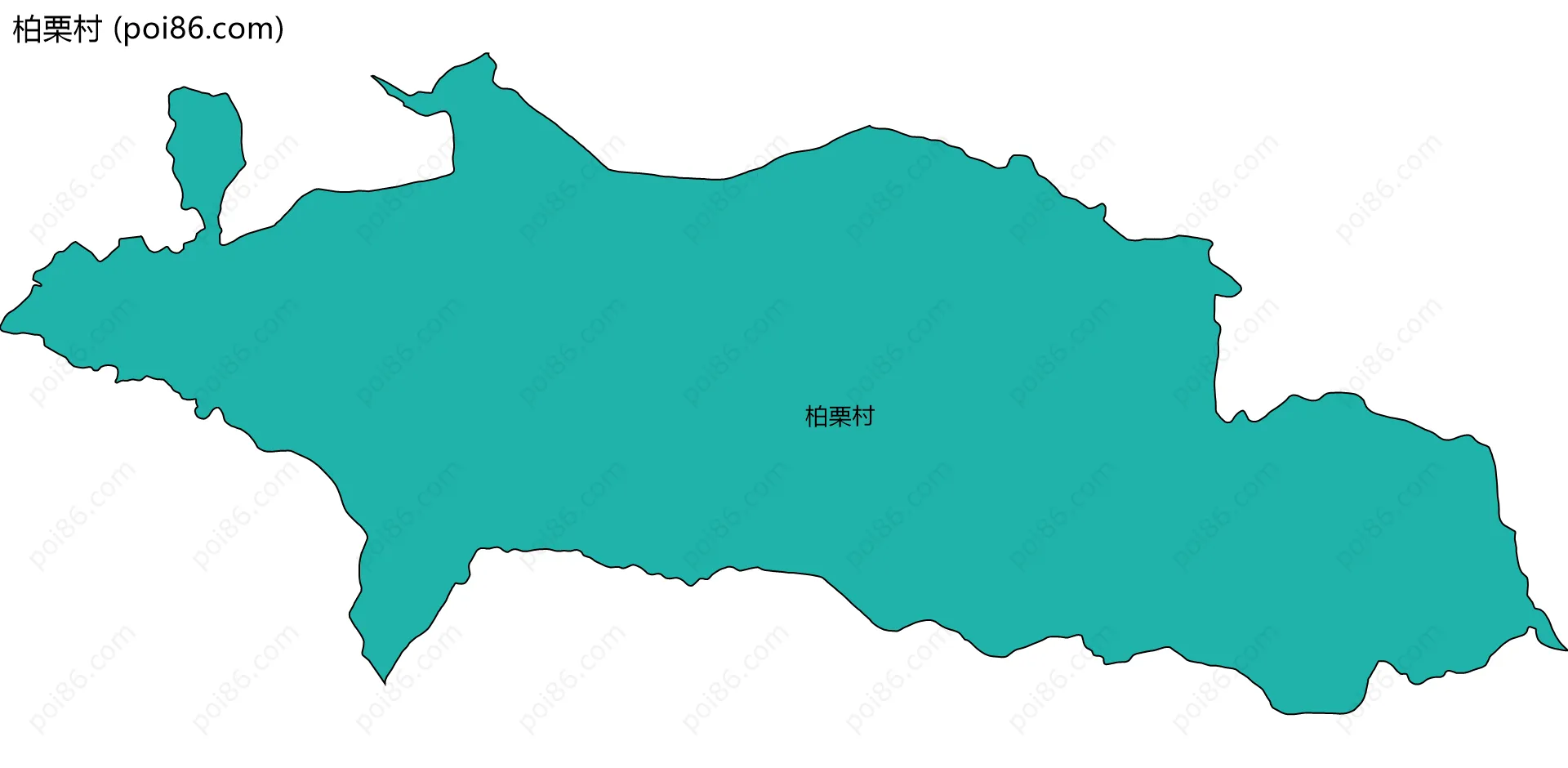 柏栗村边界地图