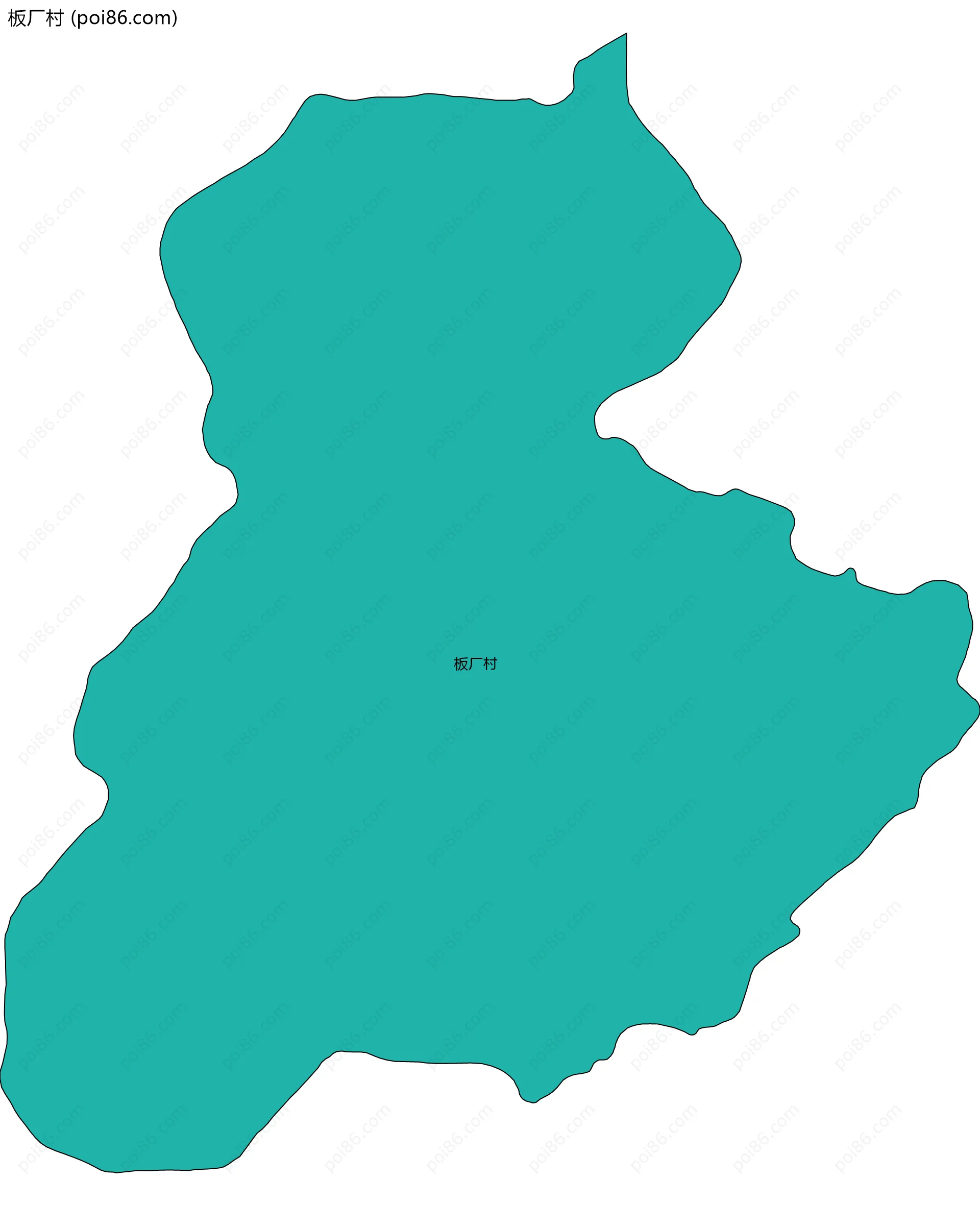 板厂村边界地图