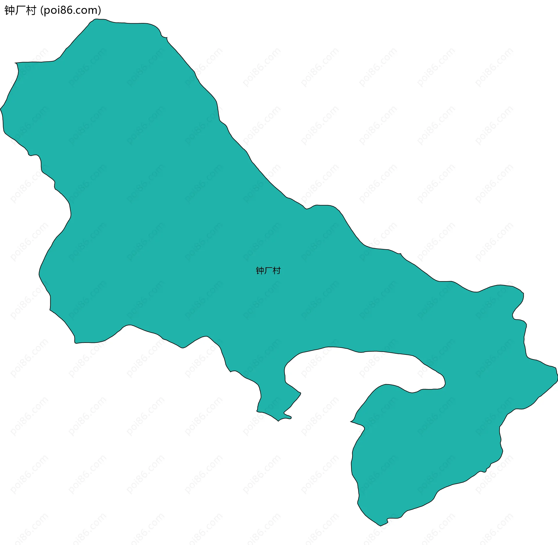 钟厂村边界地图