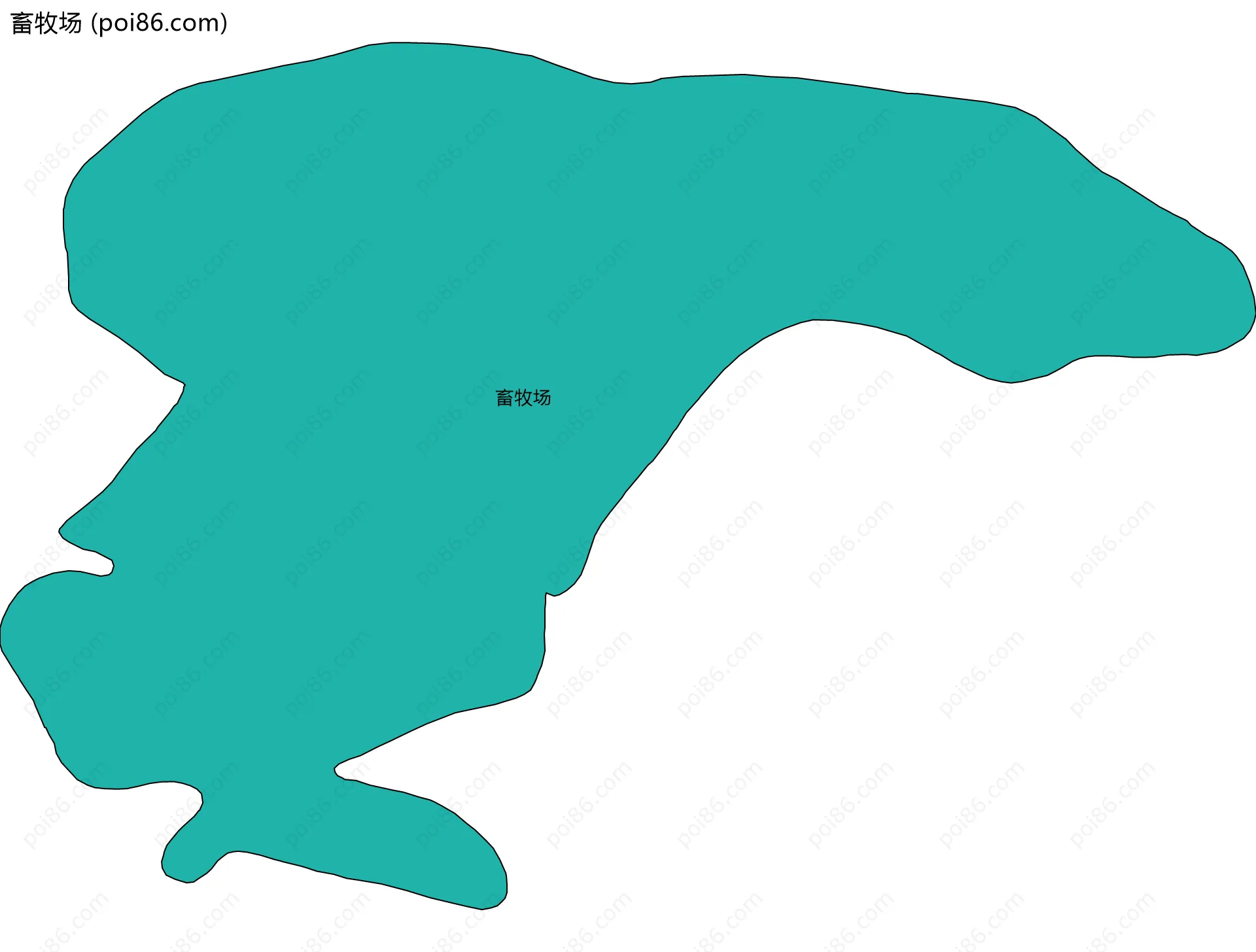 畜牧场边界地图