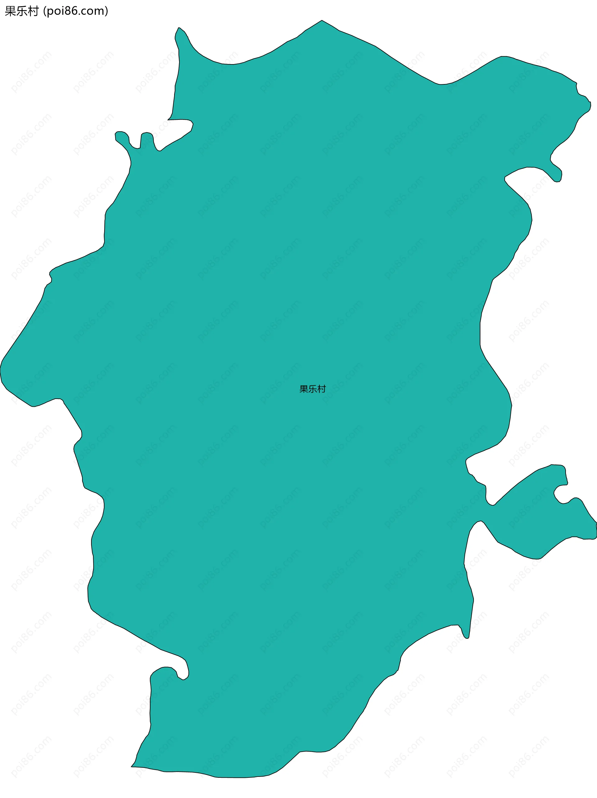 果乐村边界地图