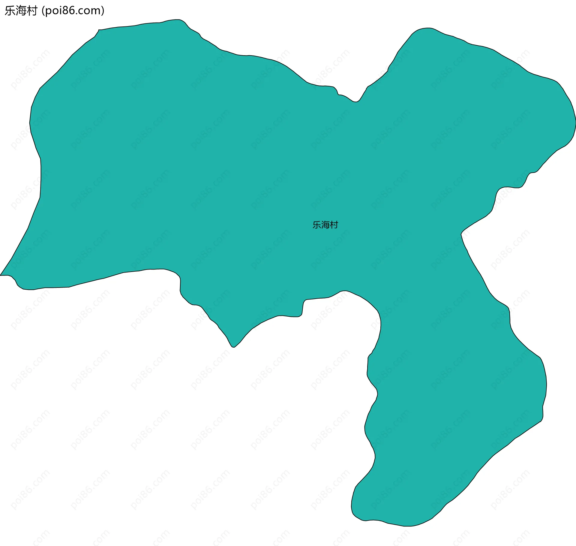 乐海村边界地图