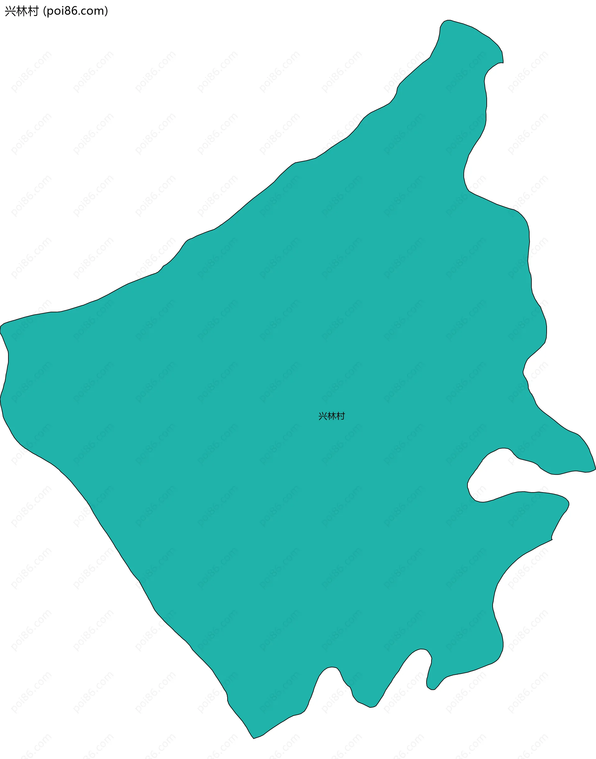 兴林村边界地图