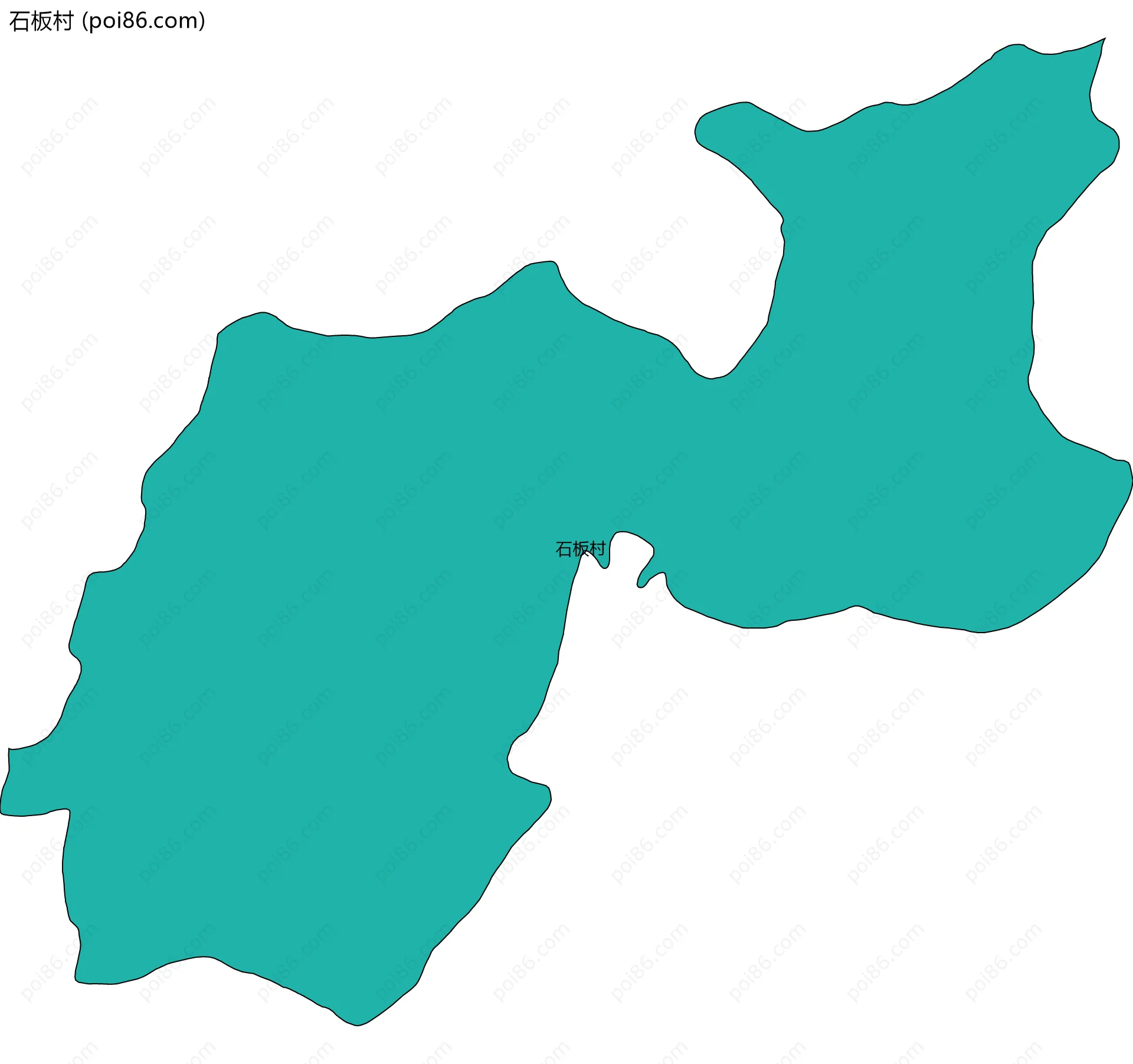 石板村边界地图