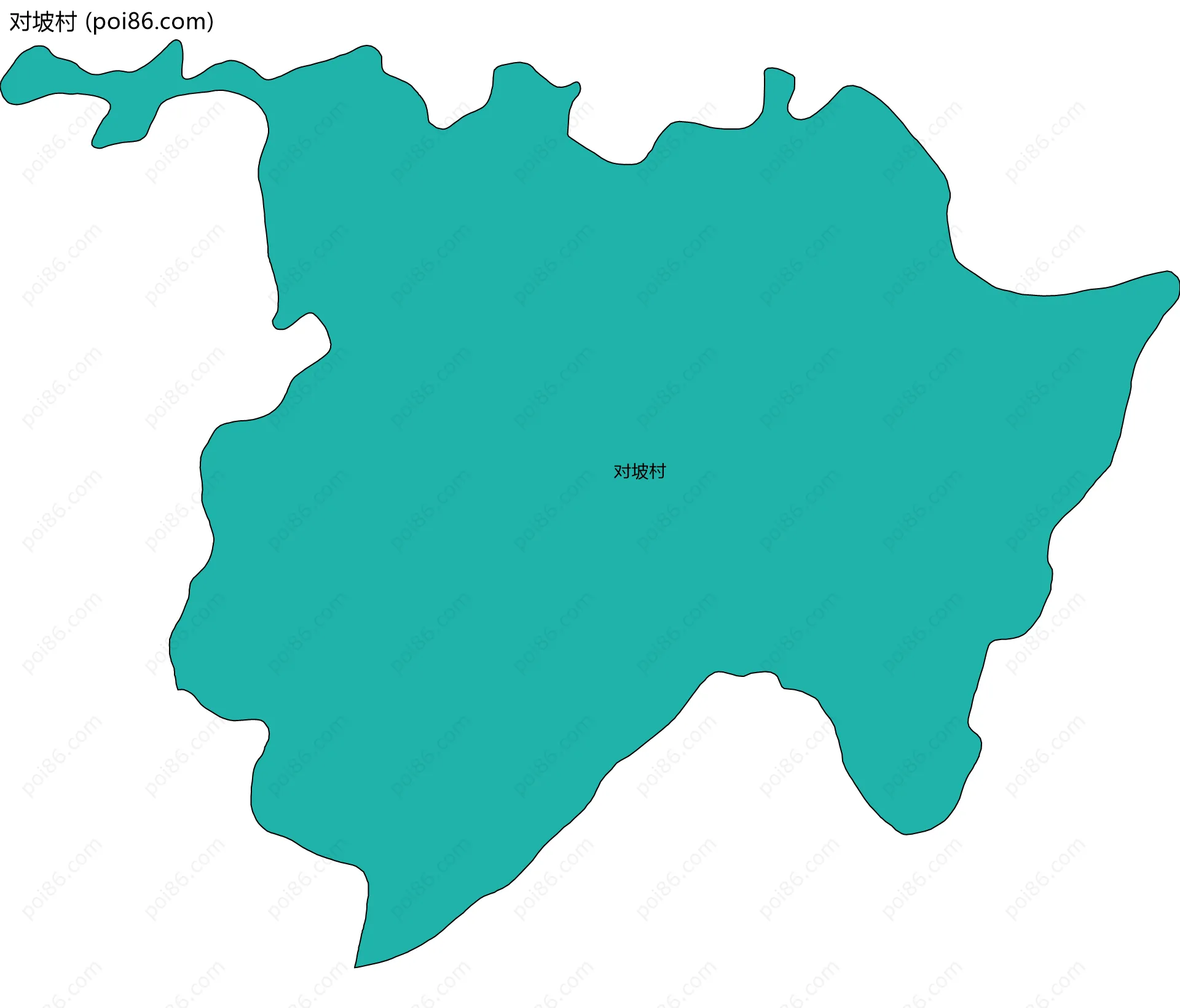 对坡村边界地图