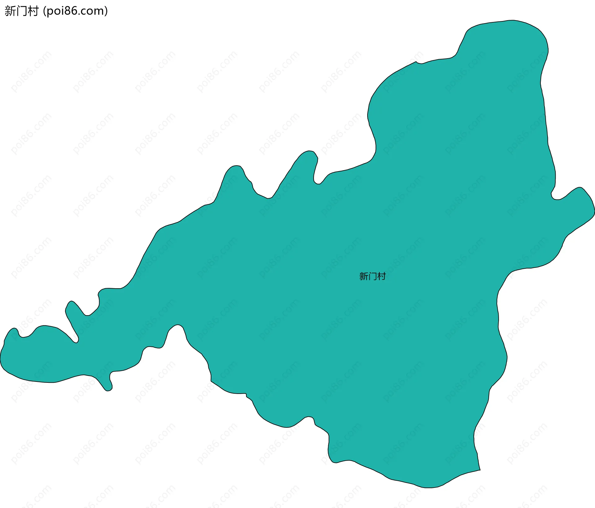 新门村边界地图
