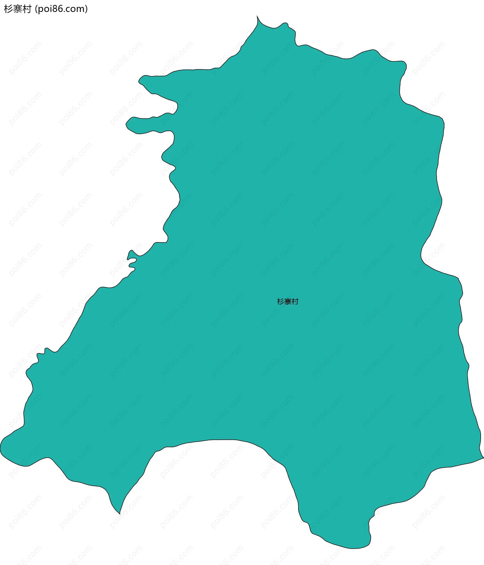 杉寨村边界地图