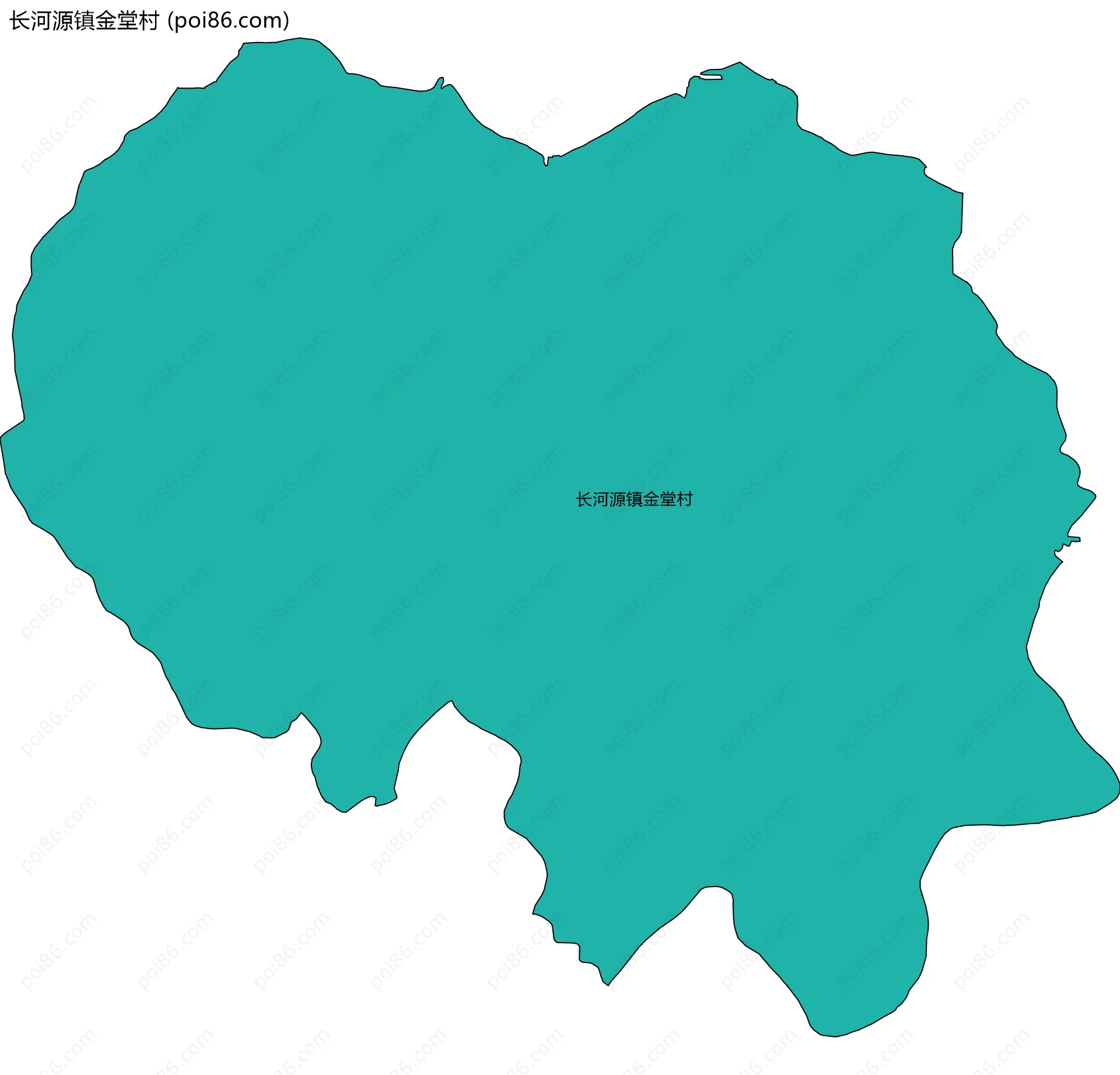 长河源镇金堂村边界地图
