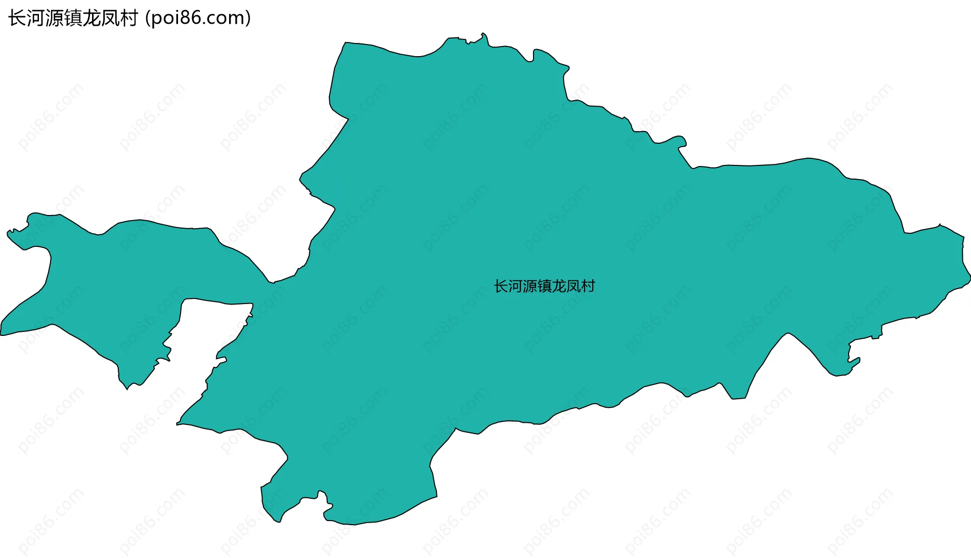 长河源镇龙凤村边界地图