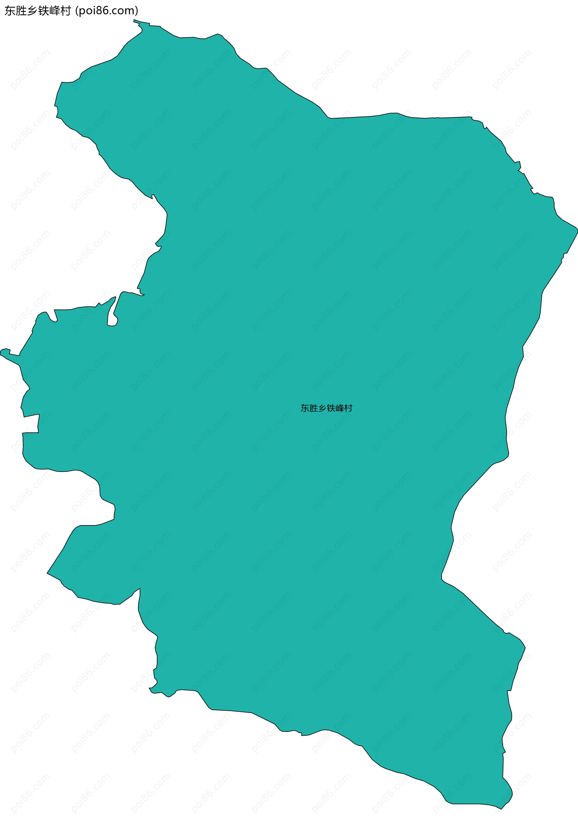 东胜乡铁峰村边界地图