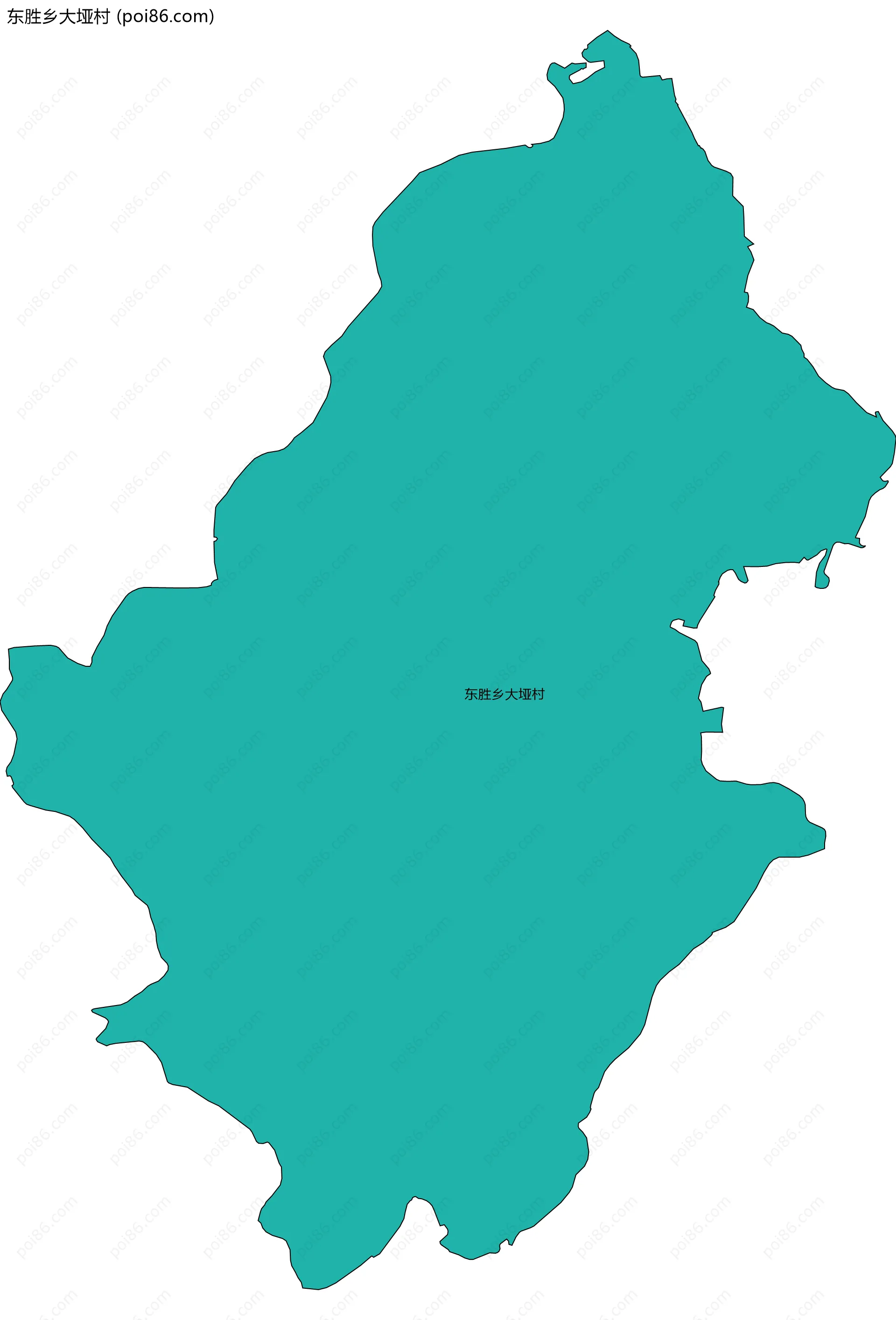 东胜乡大垭村边界地图