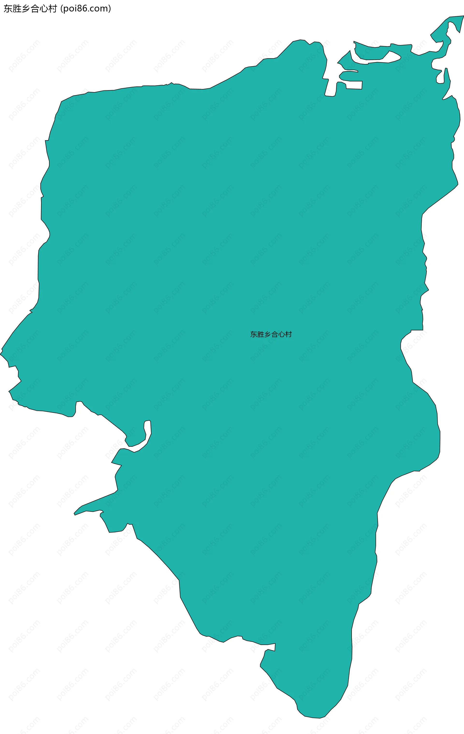 东胜乡合心村边界地图