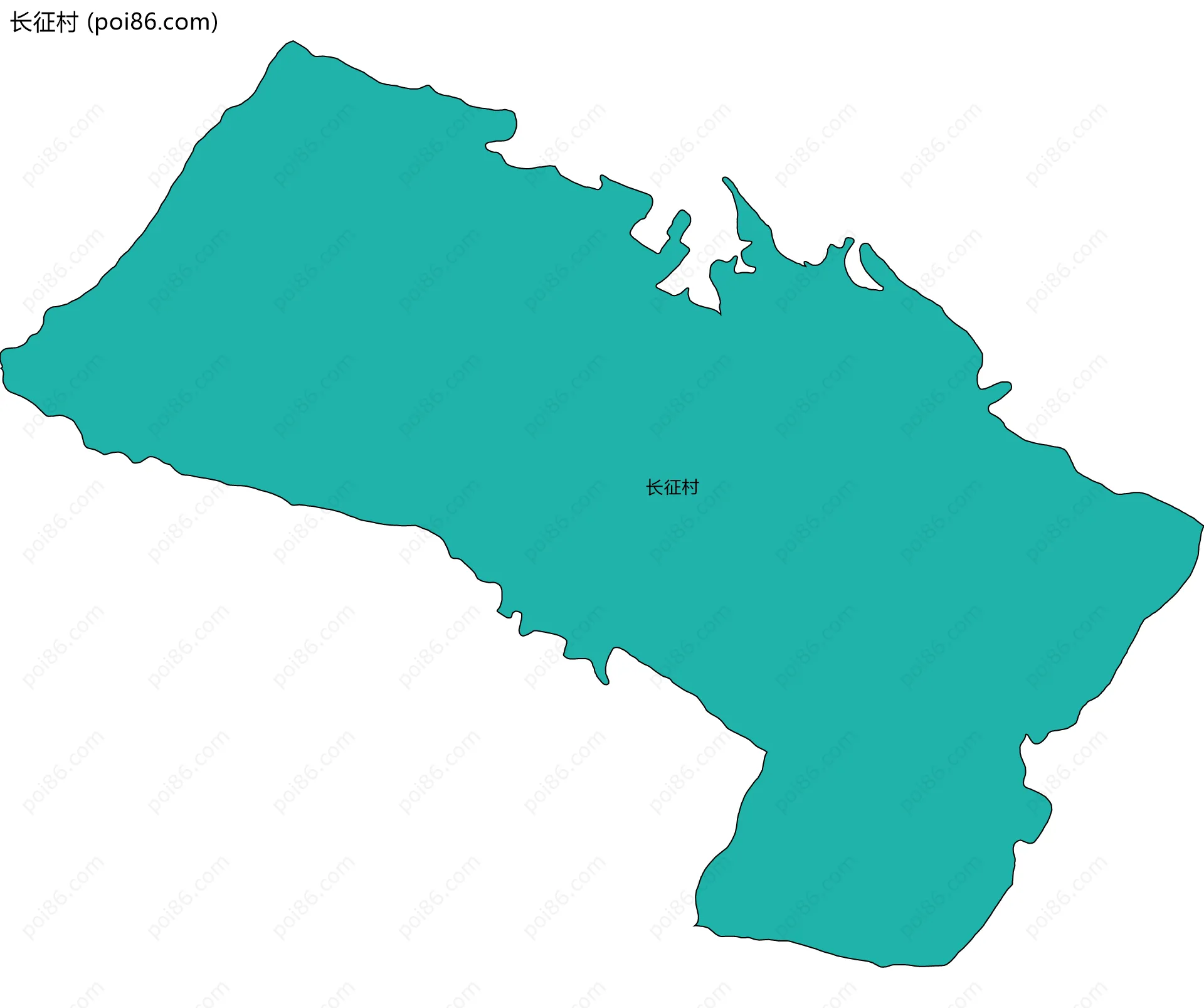 长征村边界地图