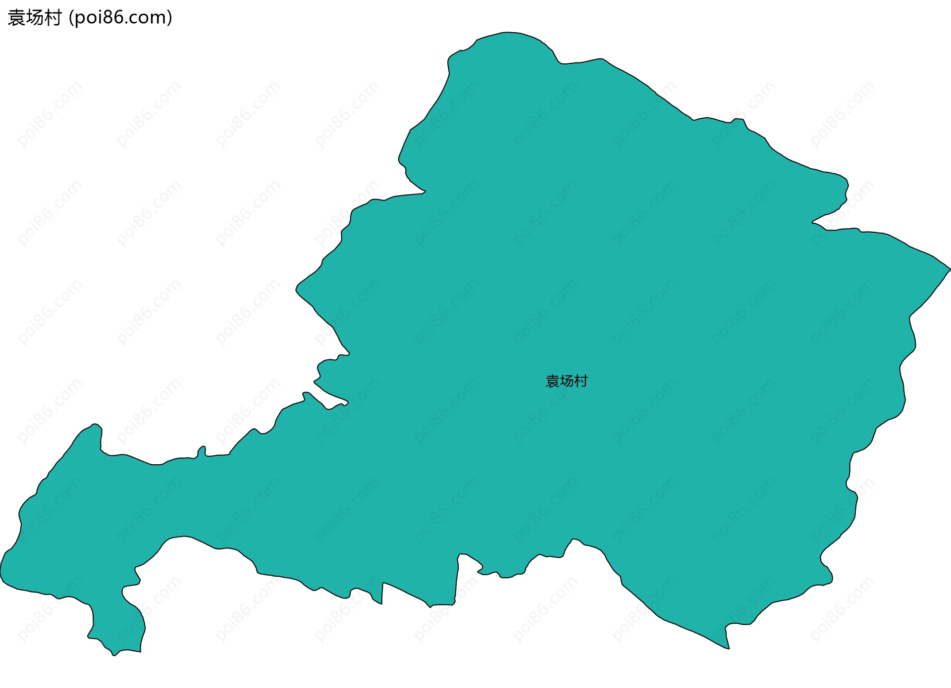 袁场村边界地图