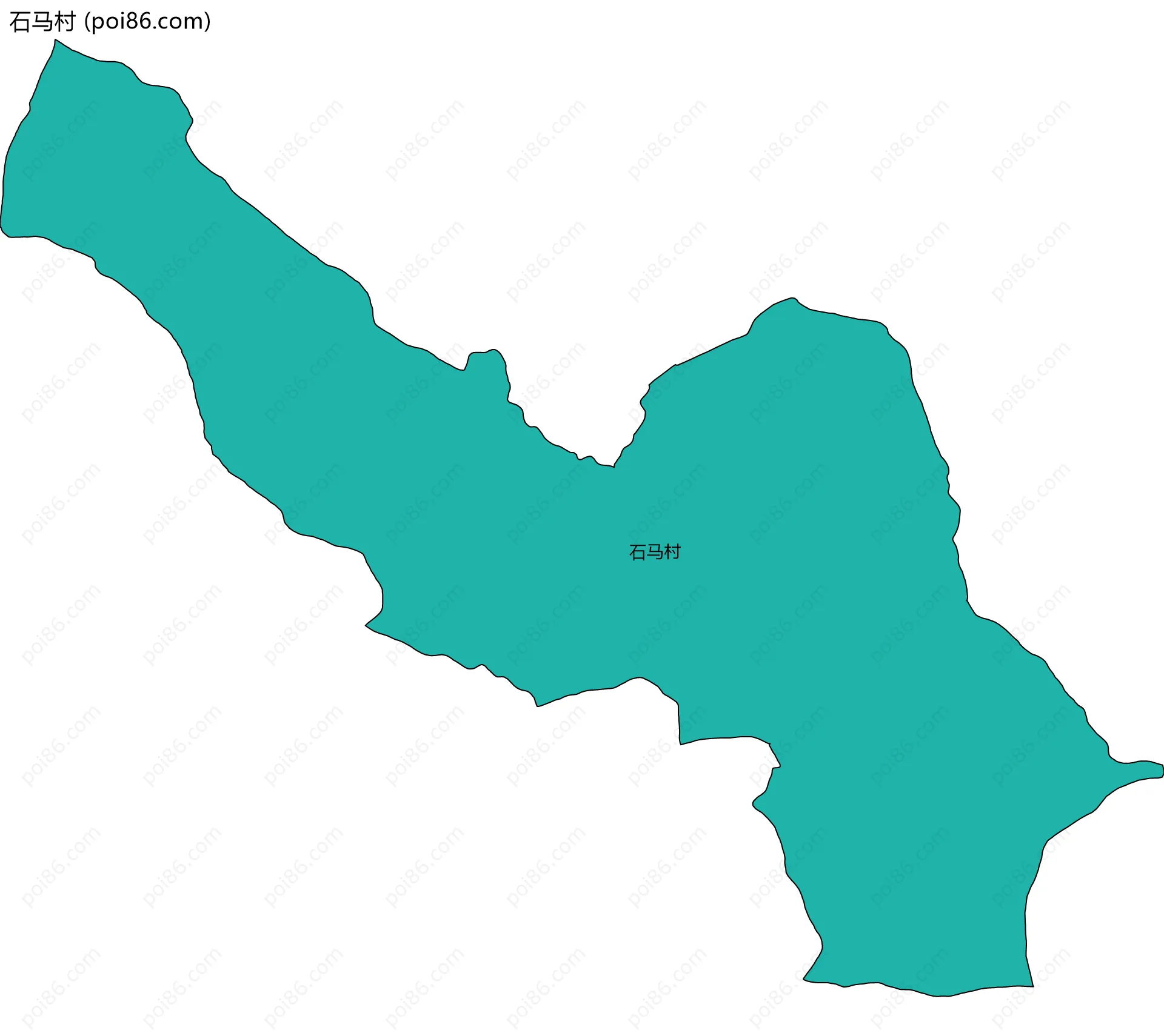 石马村边界地图
