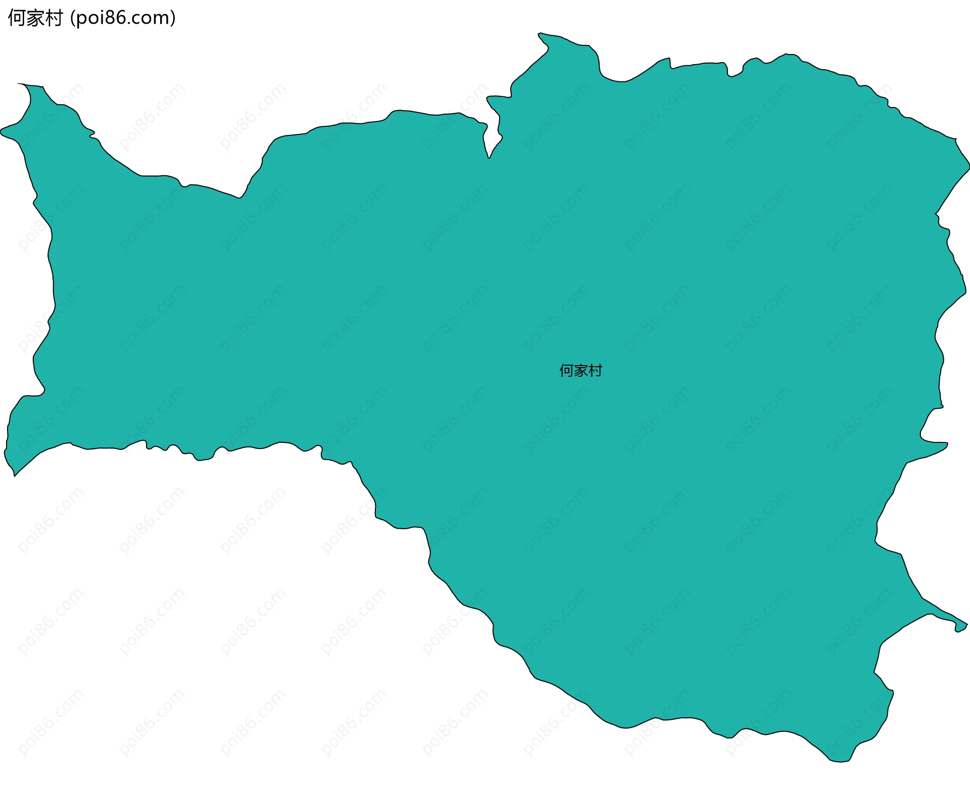 何家村边界地图