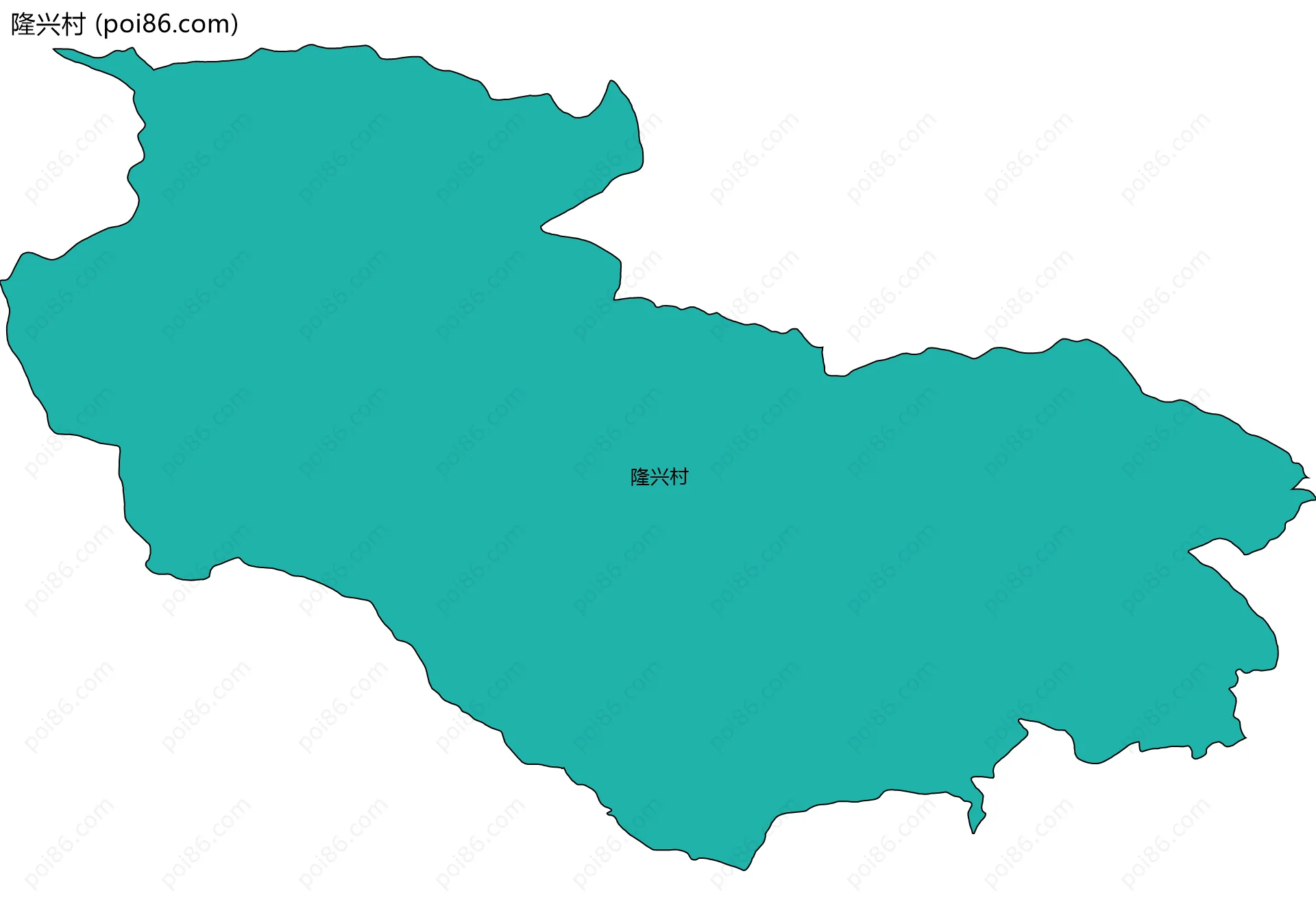 隆兴村边界地图