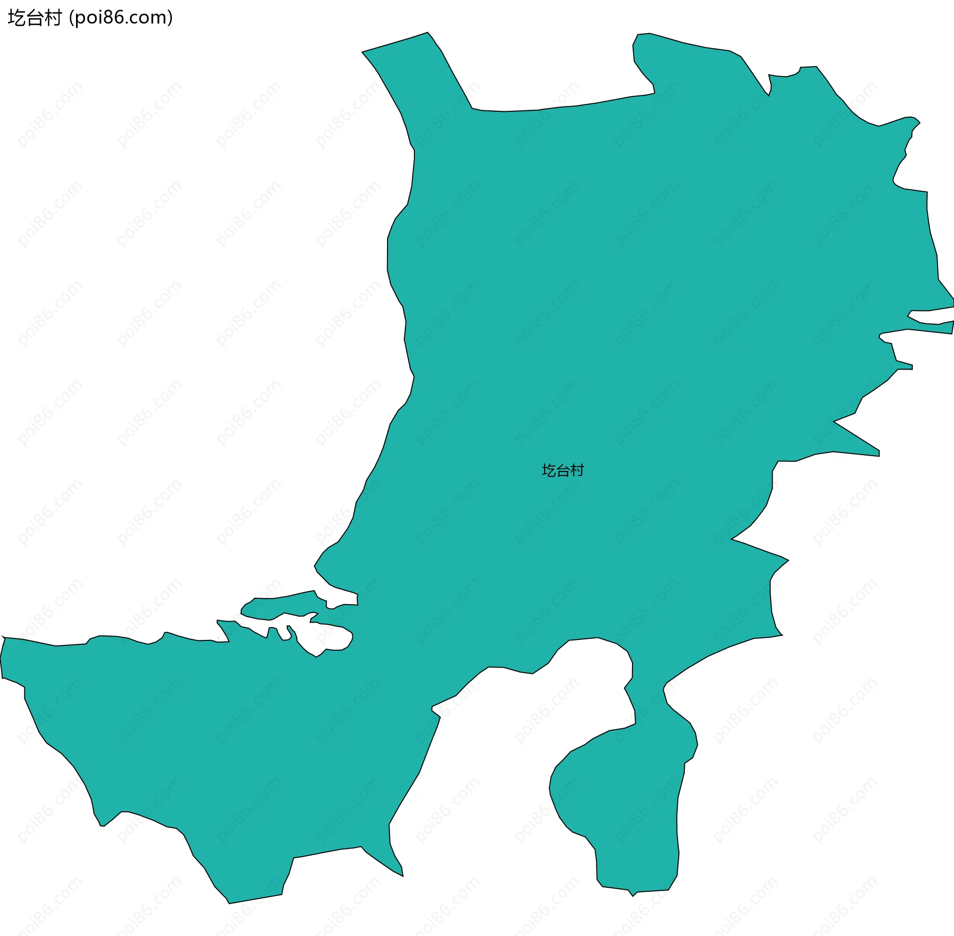 圪台村边界地图