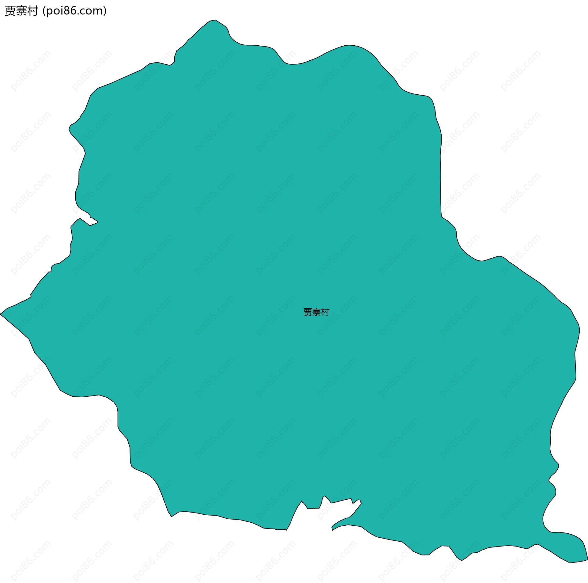 贾寨村边界地图