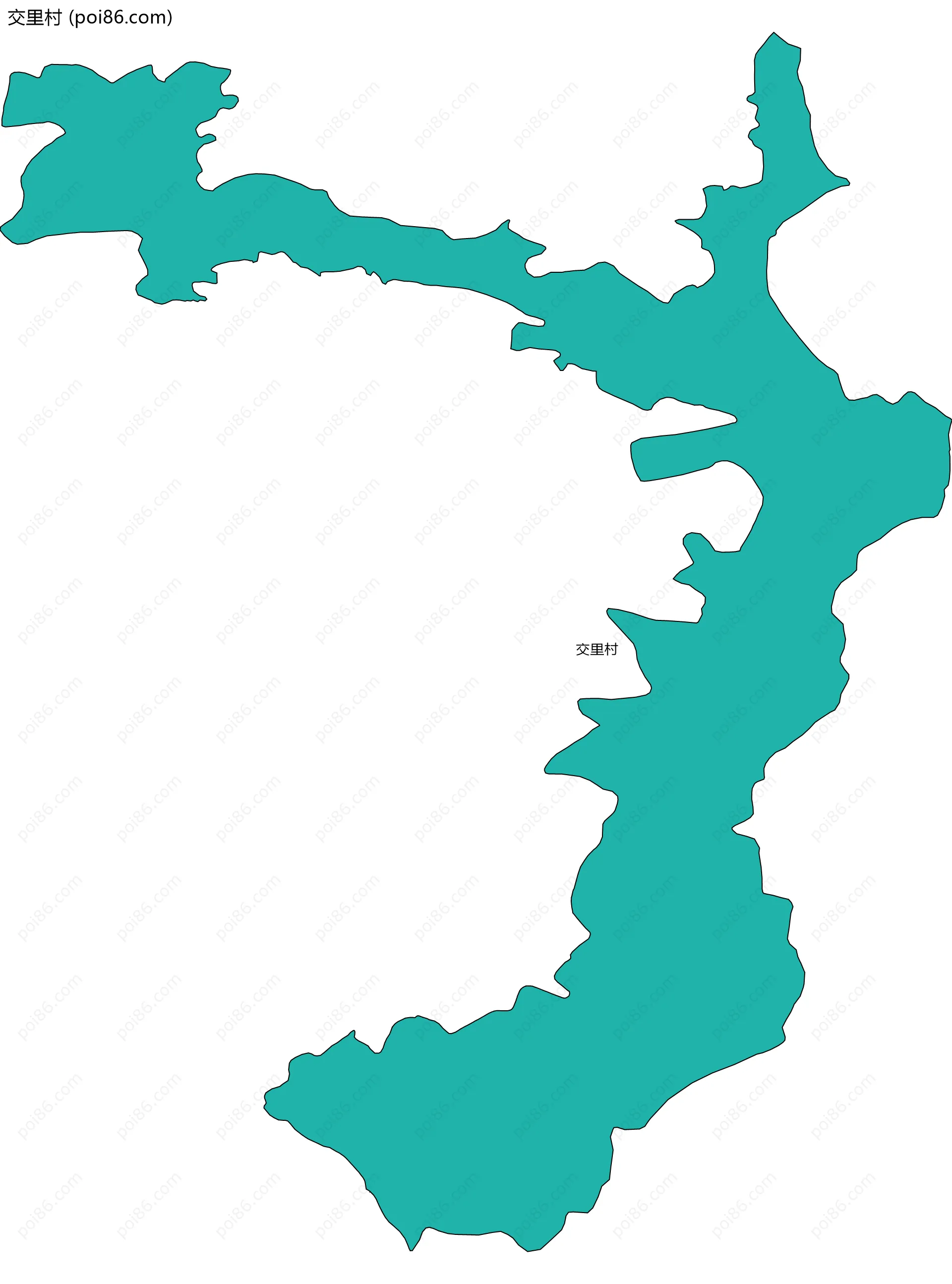 交里村边界地图