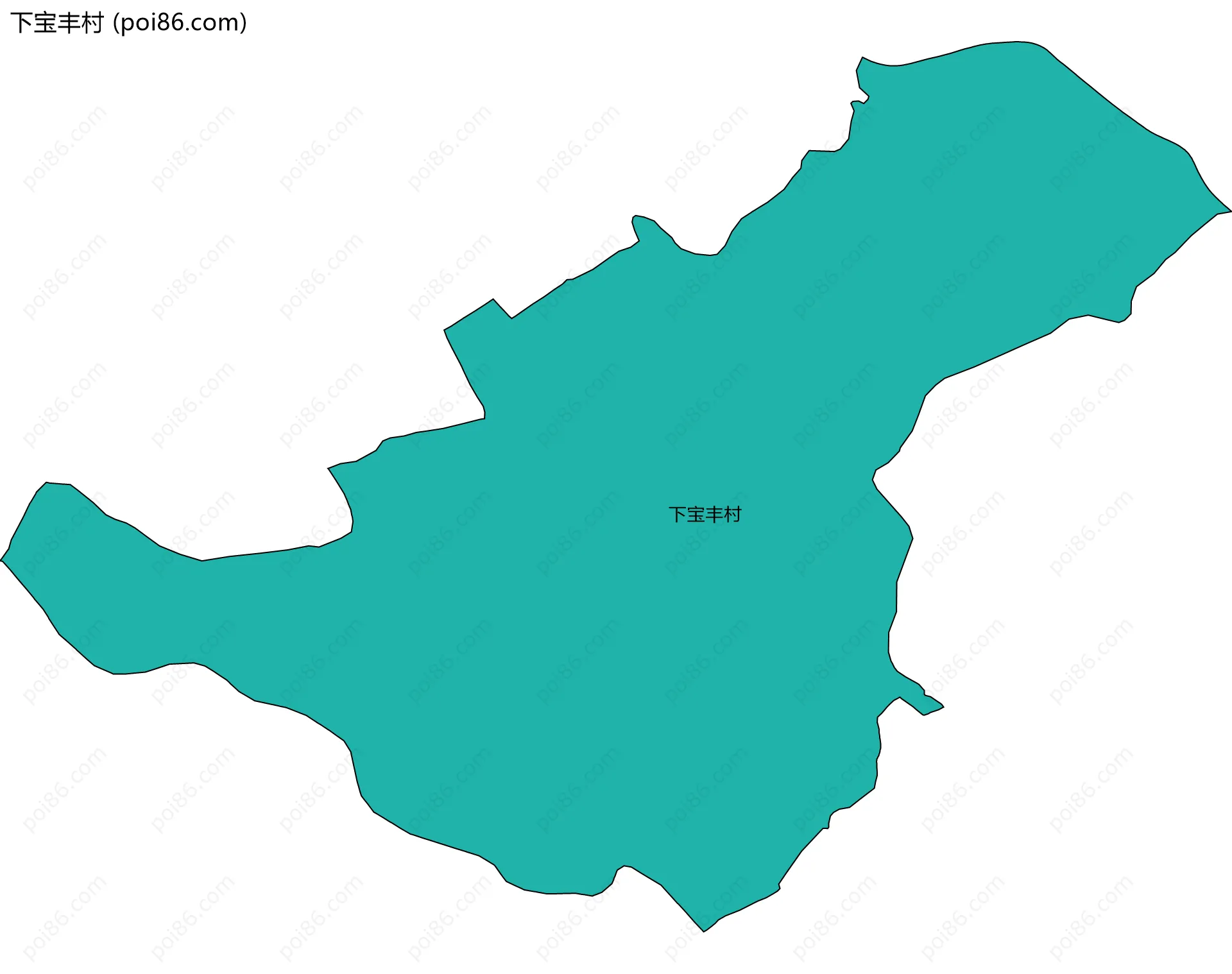 下宝丰村边界地图