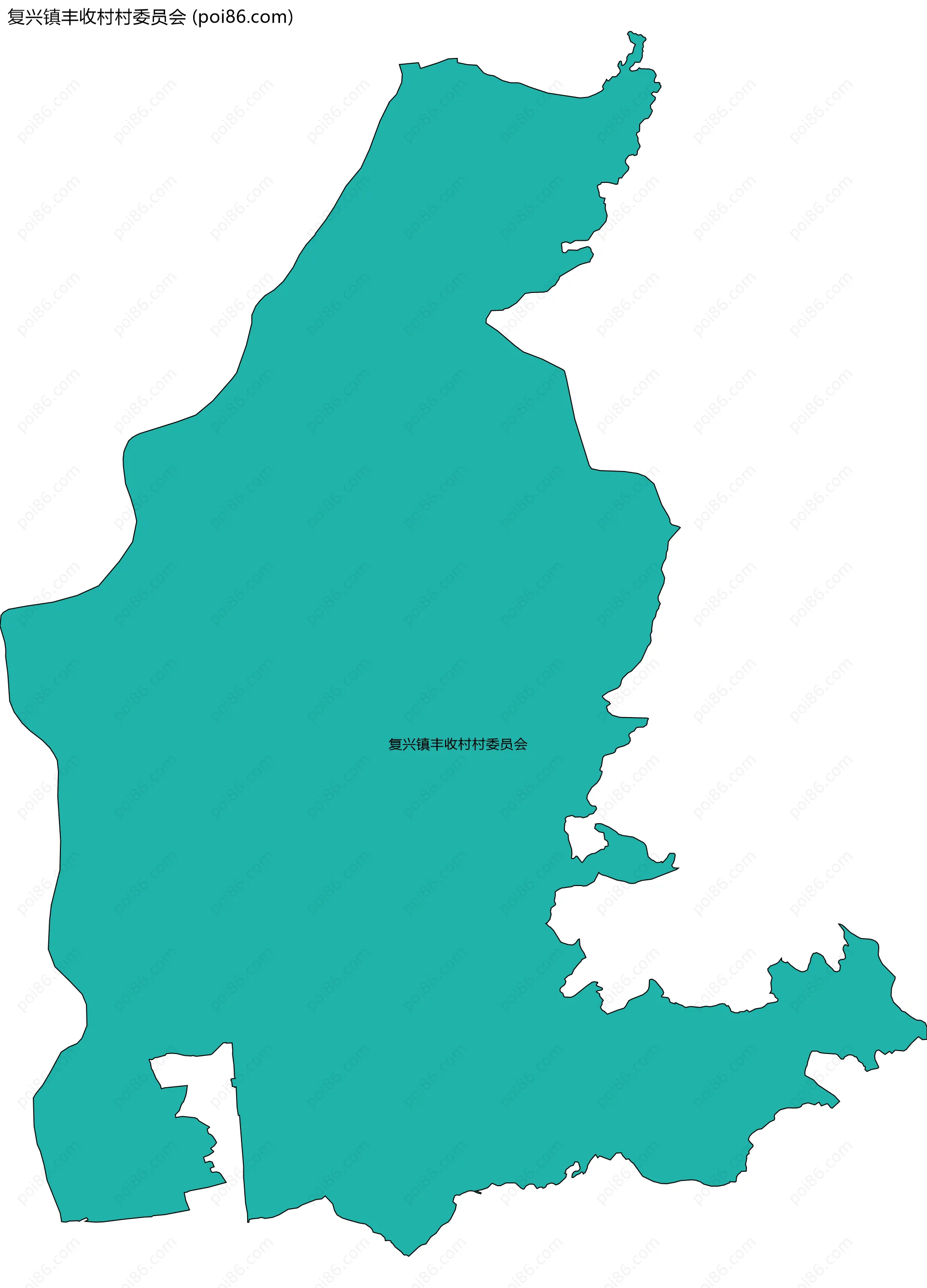 复兴镇丰收村村委员会边界地图