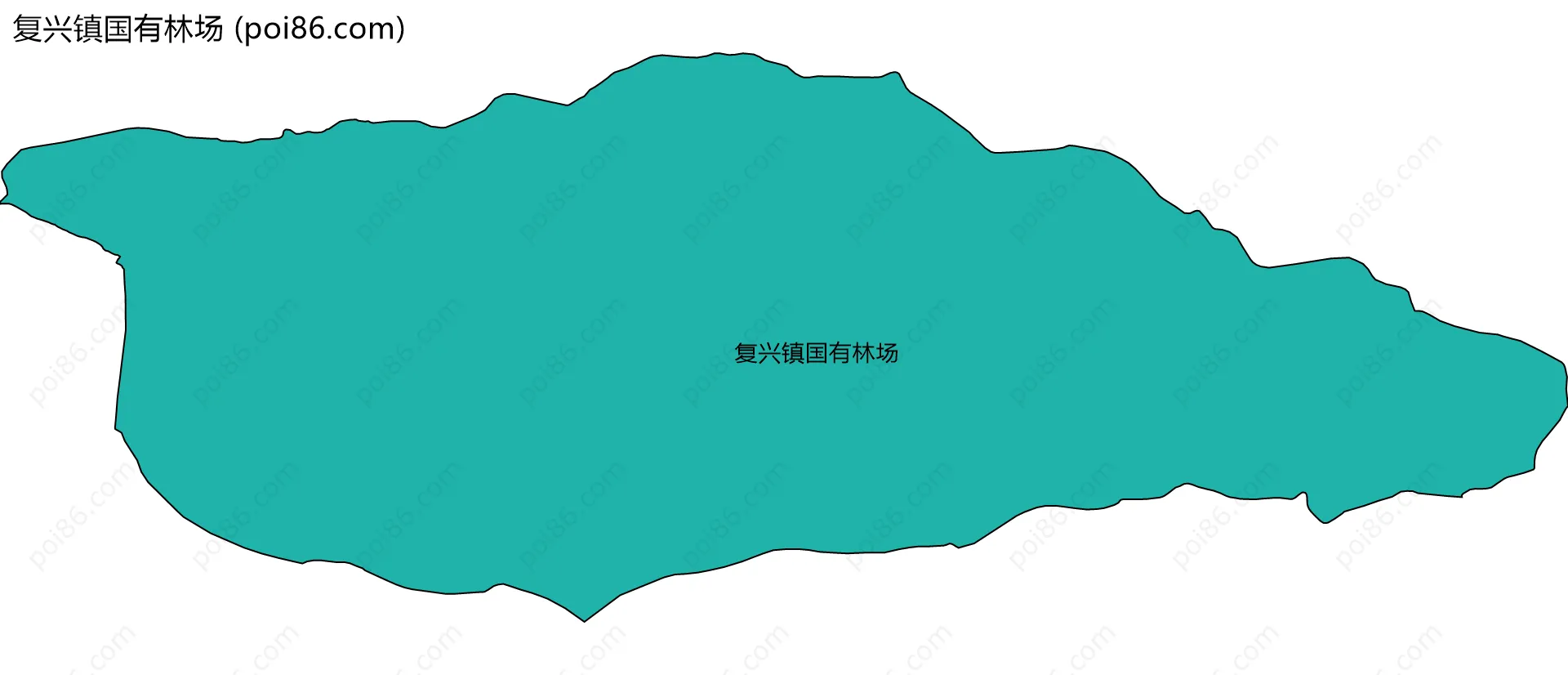 复兴镇国有林场边界地图