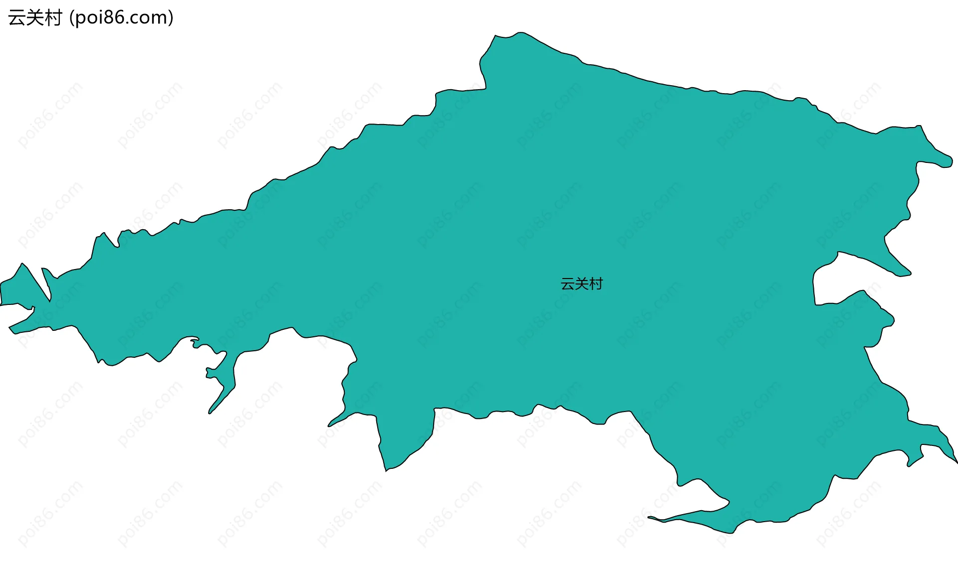 云关村边界地图