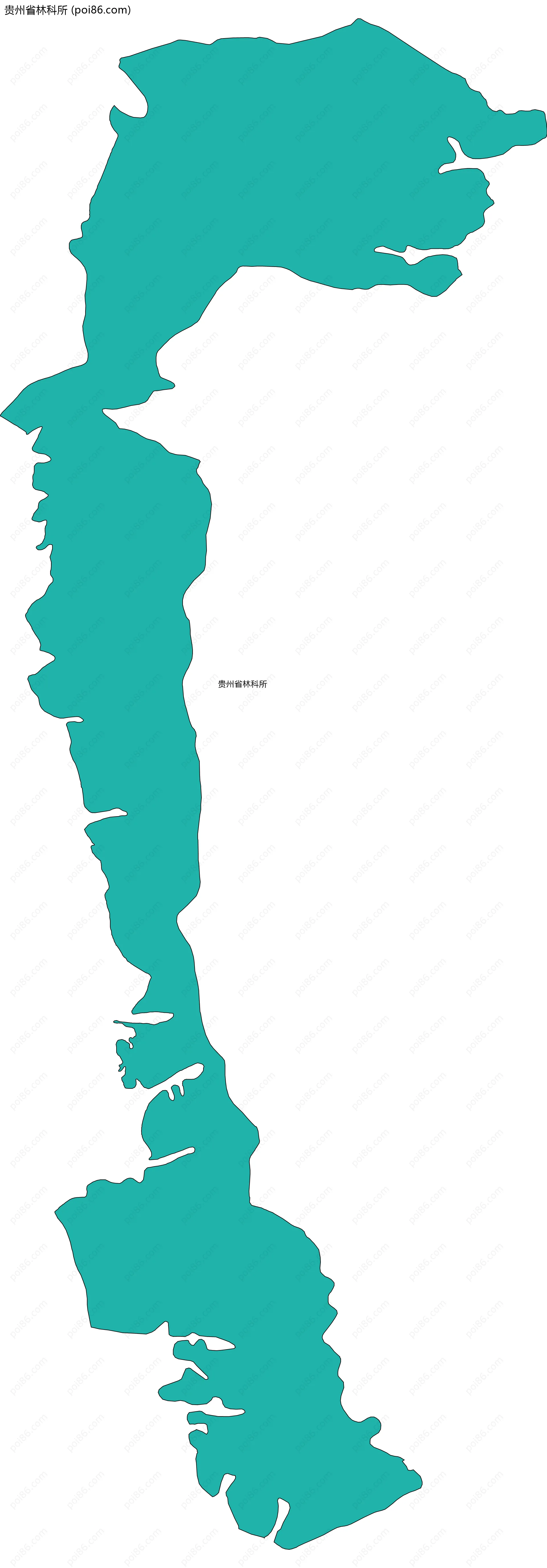贵州省林科所边界地图