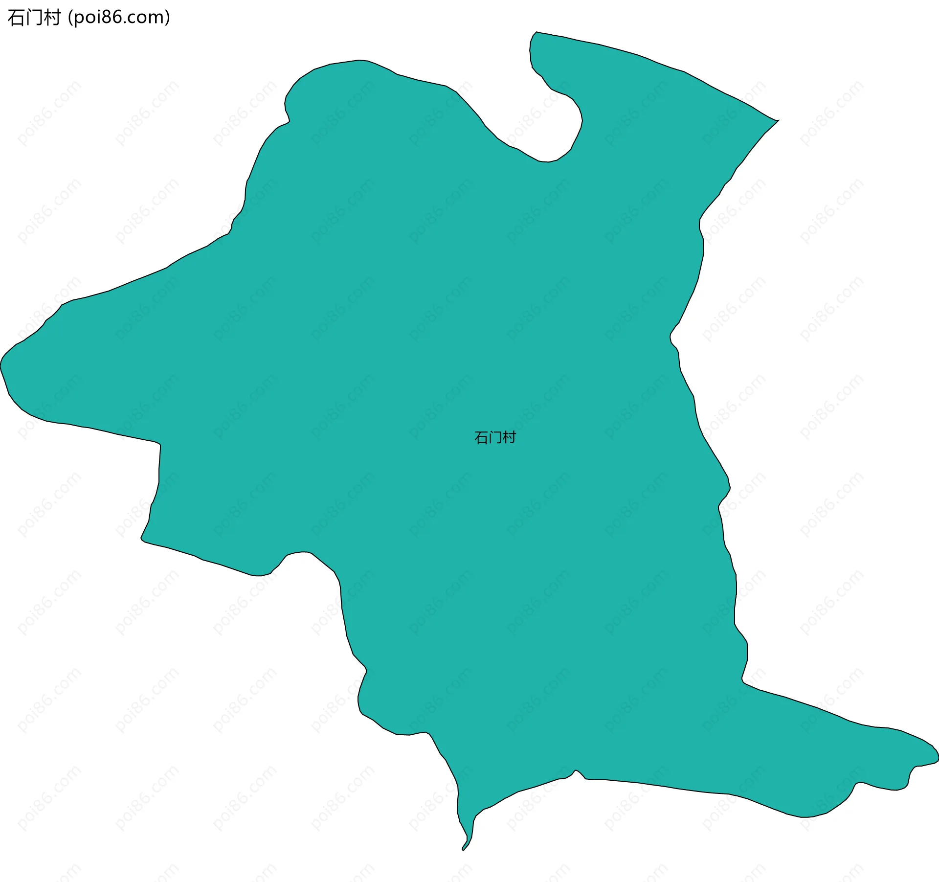 石门村边界地图