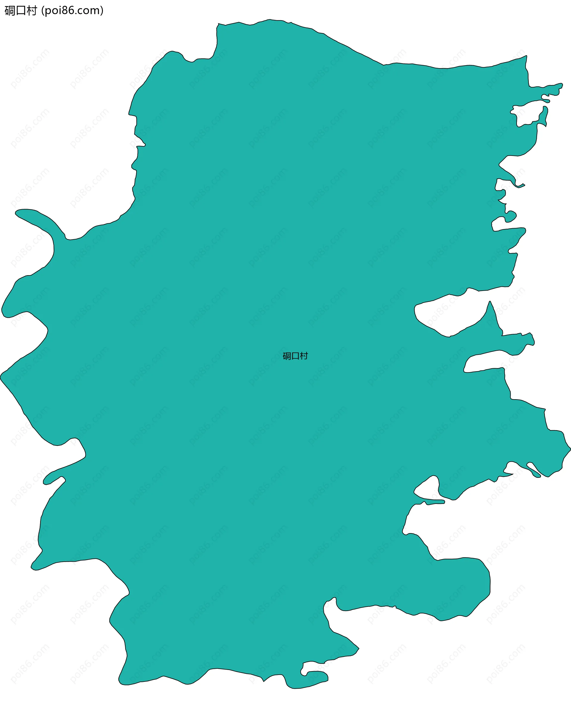 硐口村边界地图