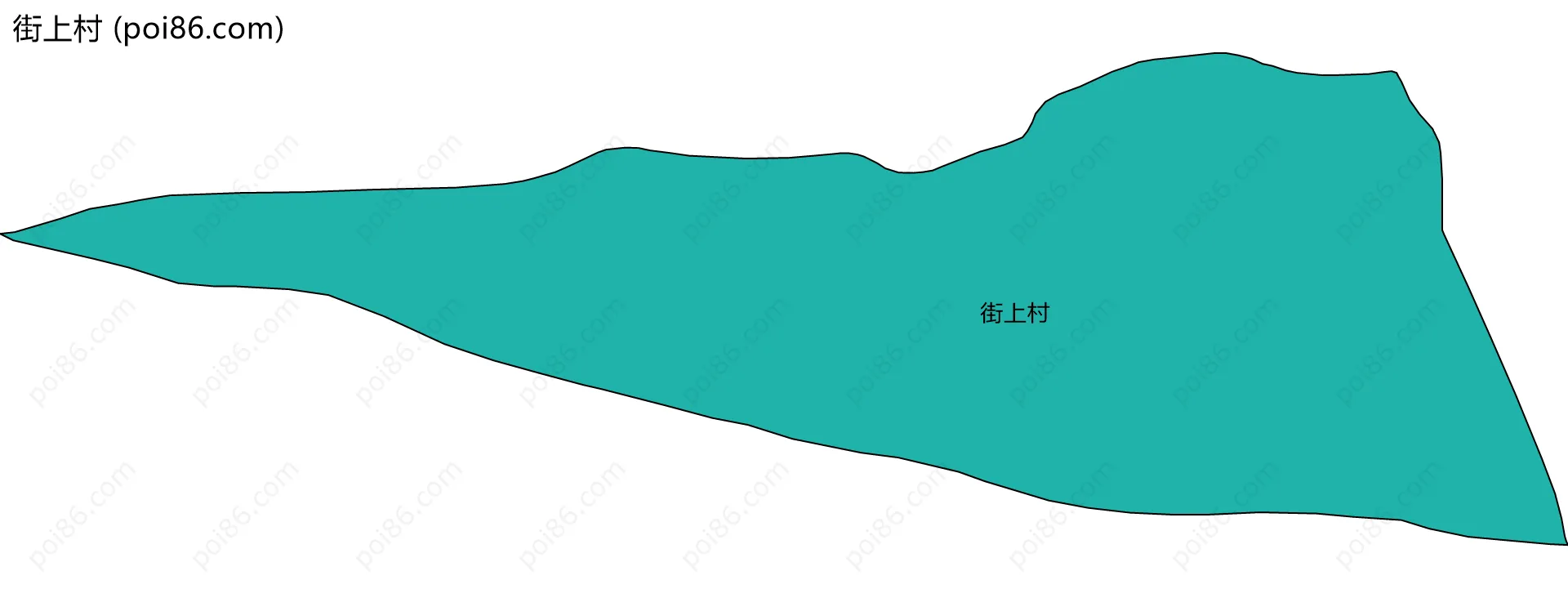 街上村边界地图