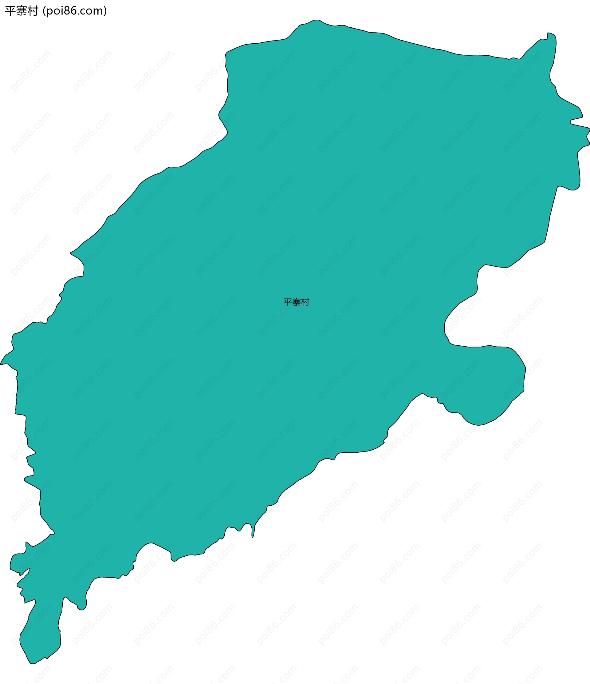 平寨村边界地图