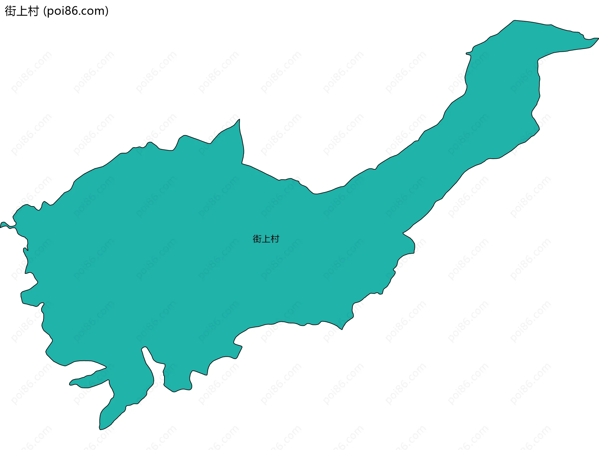 街上村边界地图