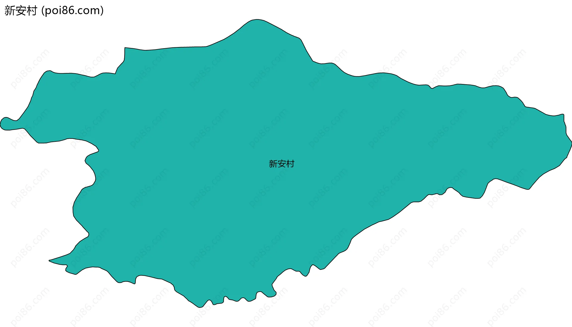 新安村边界地图