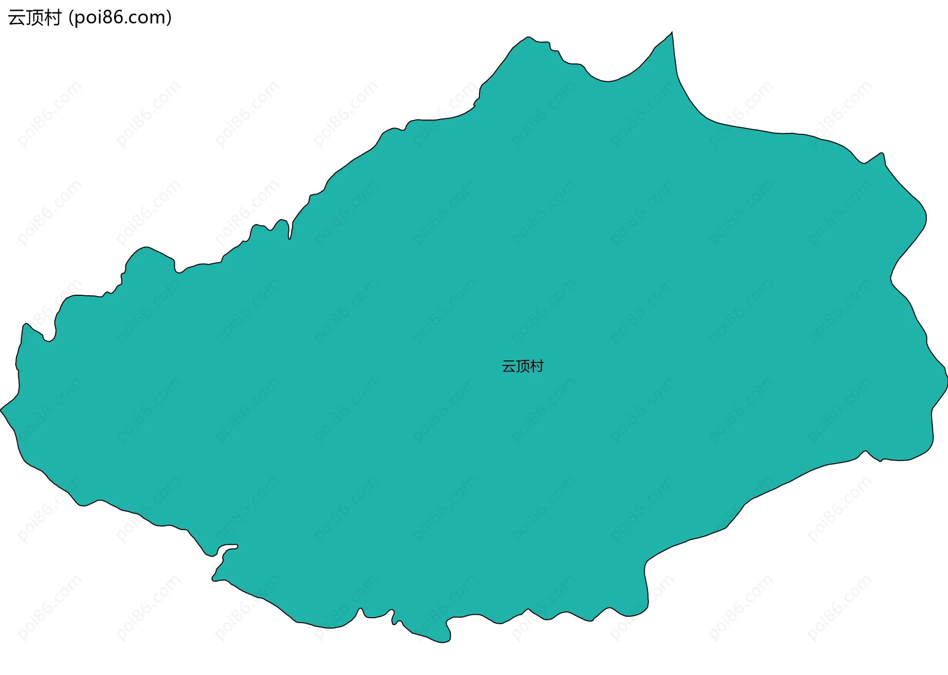 云顶村边界地图