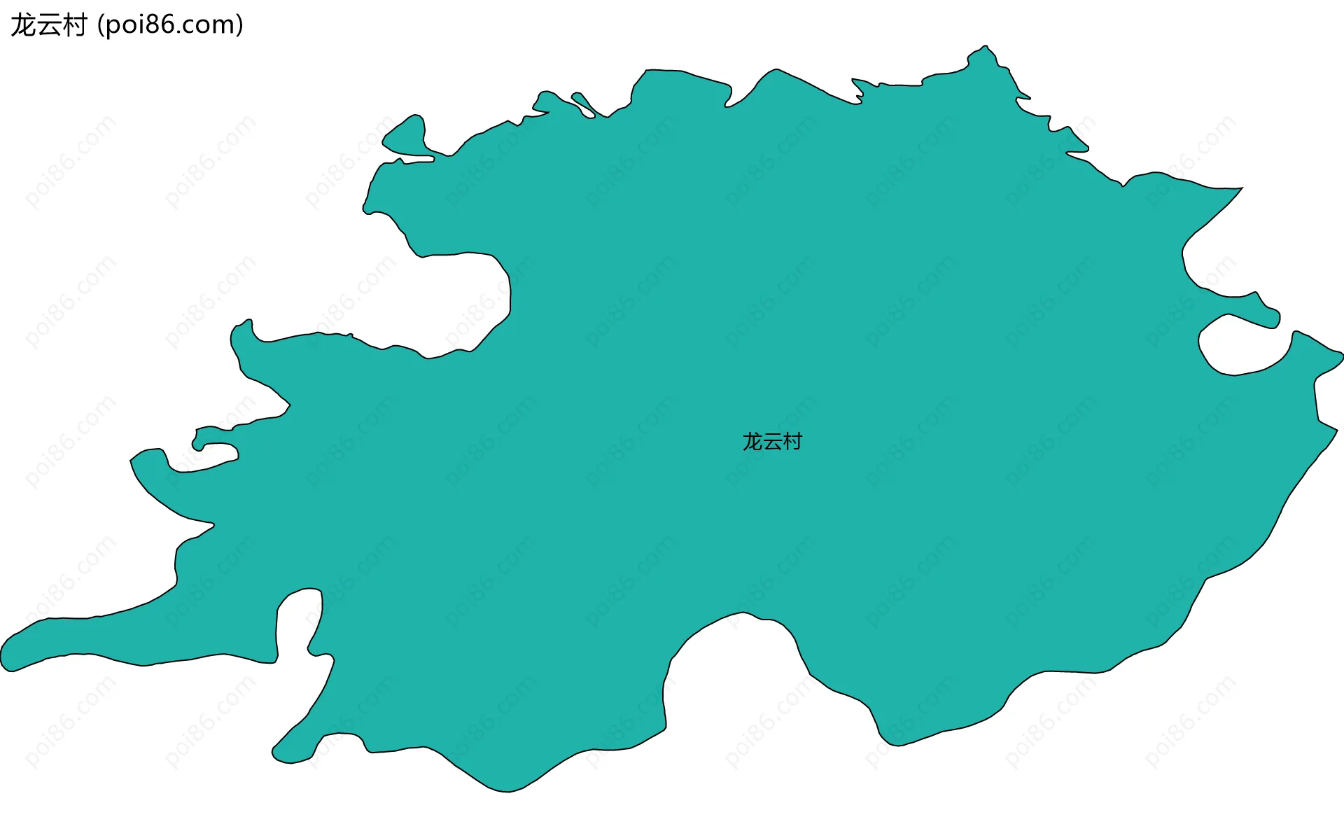 龙云村边界地图