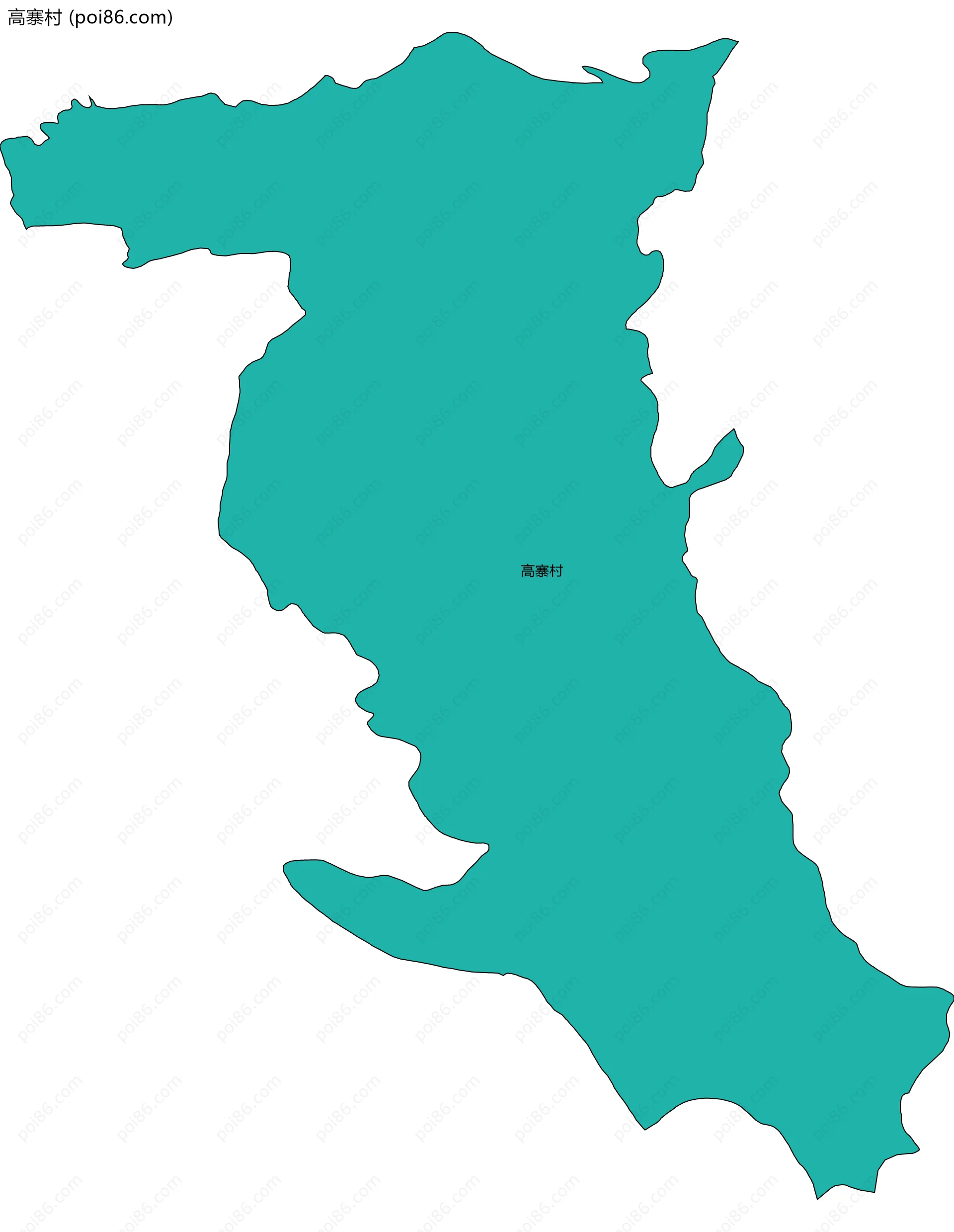 高寨村边界地图