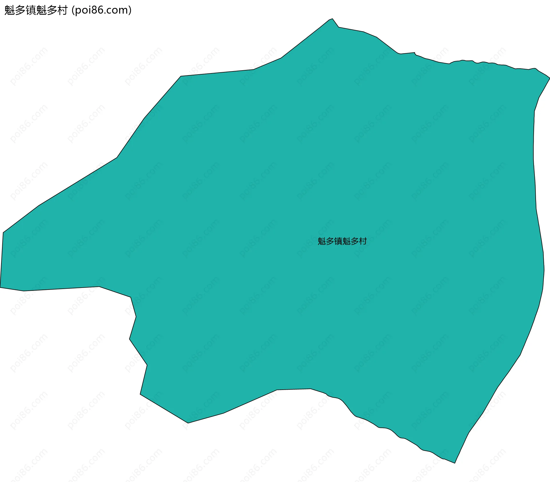 魁多镇魁多村边界地图