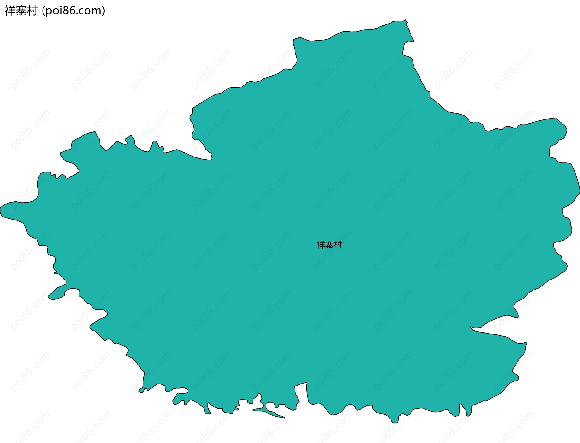 祥寨村边界地图