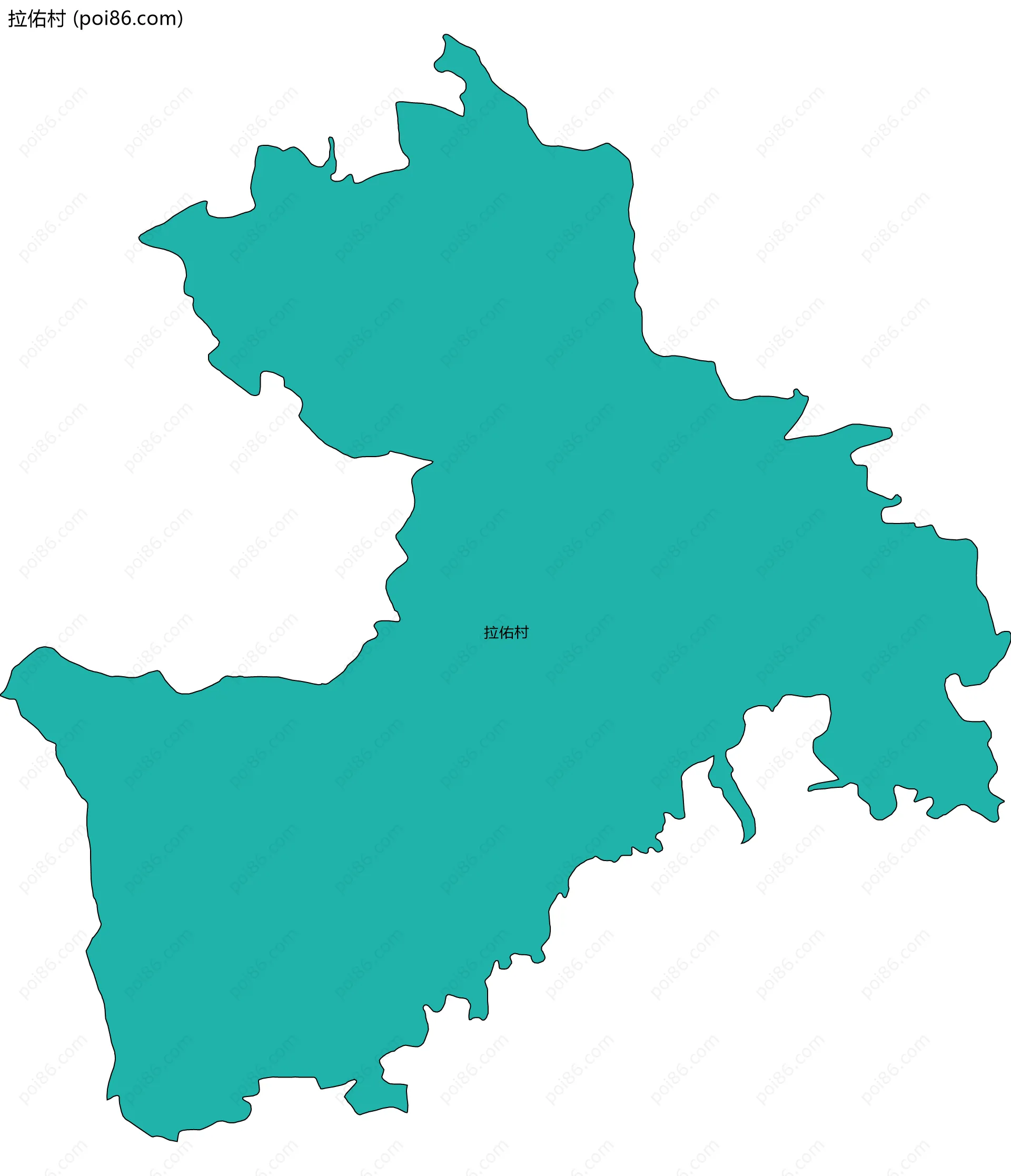 拉佑村边界地图