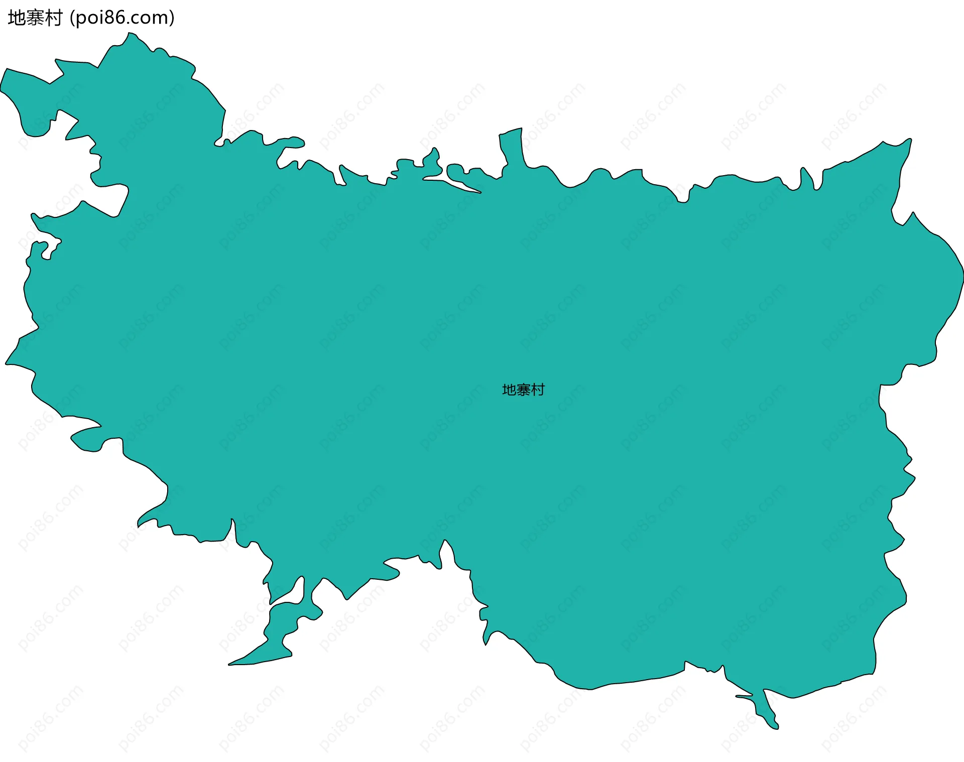 地寨村边界地图