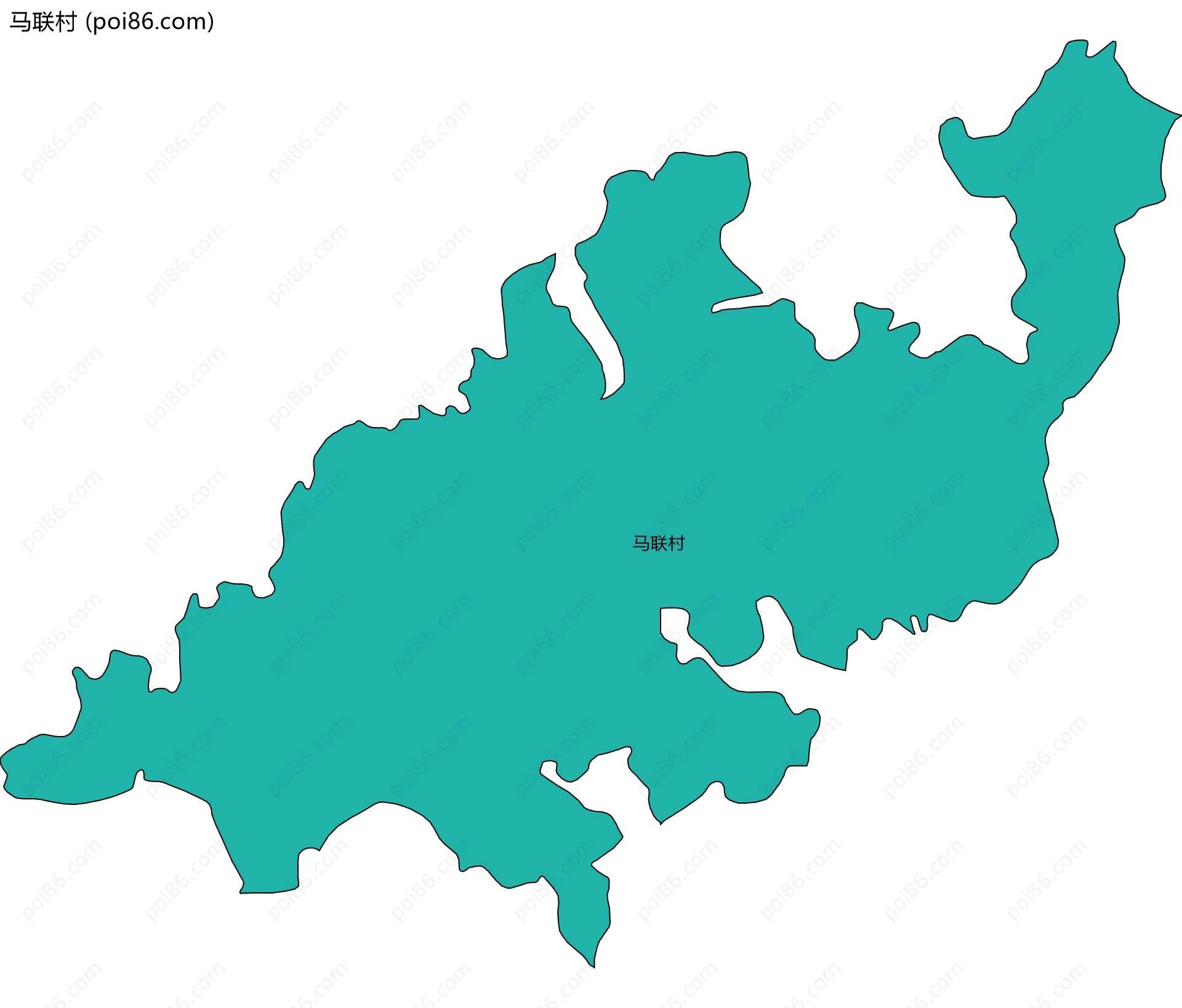 马联村边界地图