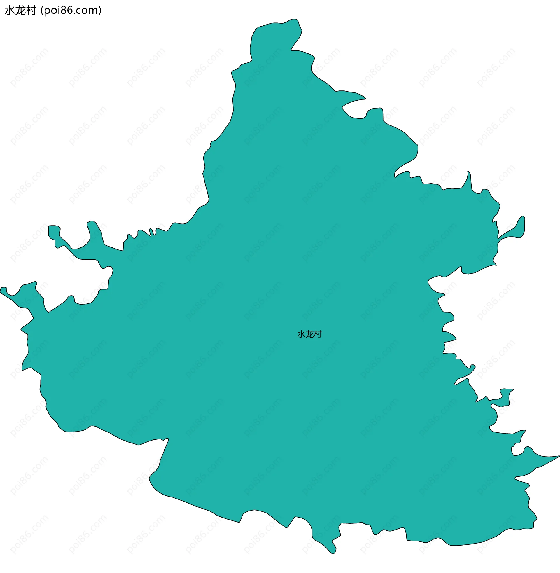 水龙村边界地图